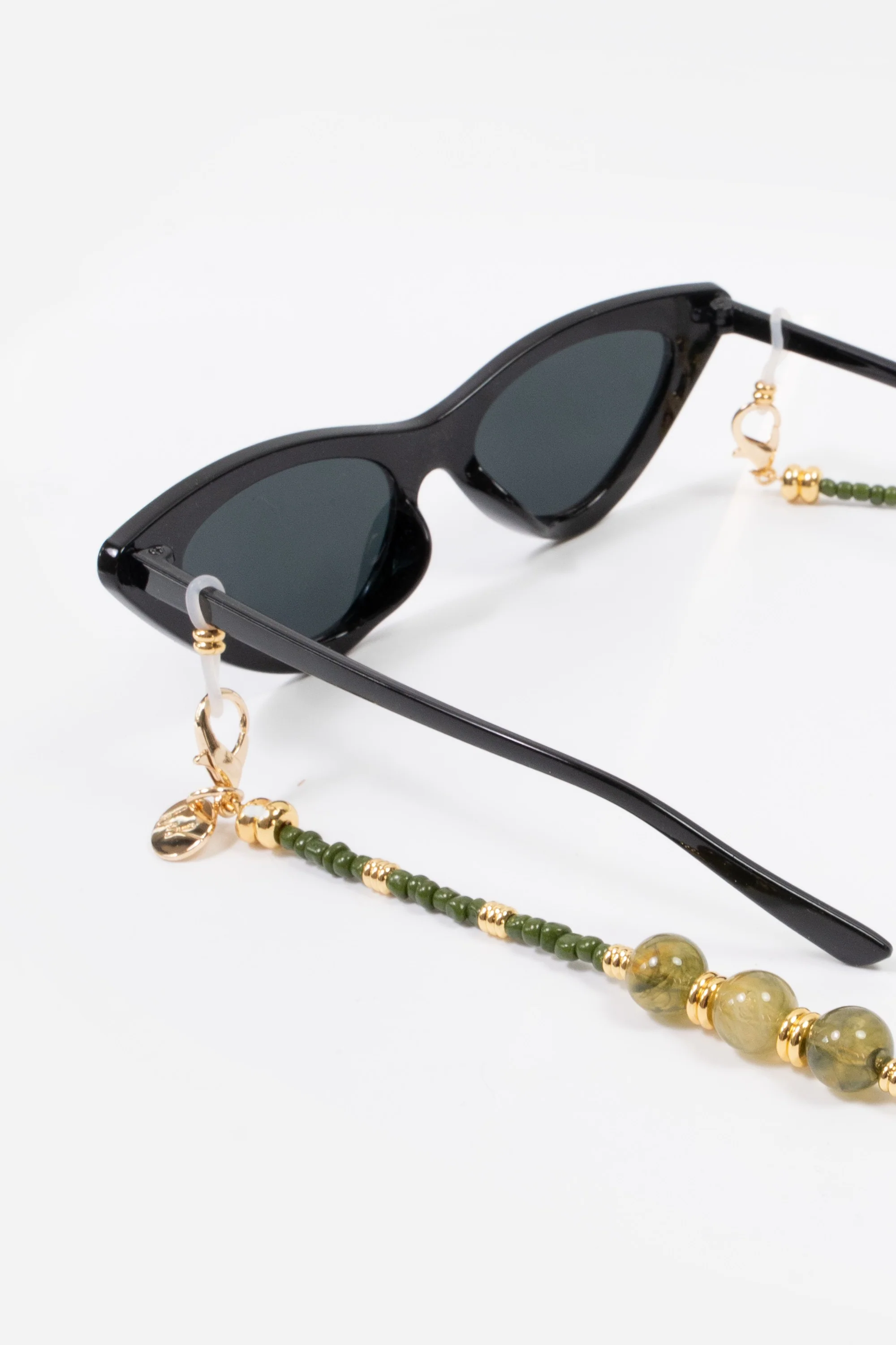 Bijoux Chaine De Lunettes Iris Kaki 72 cm - Image 3