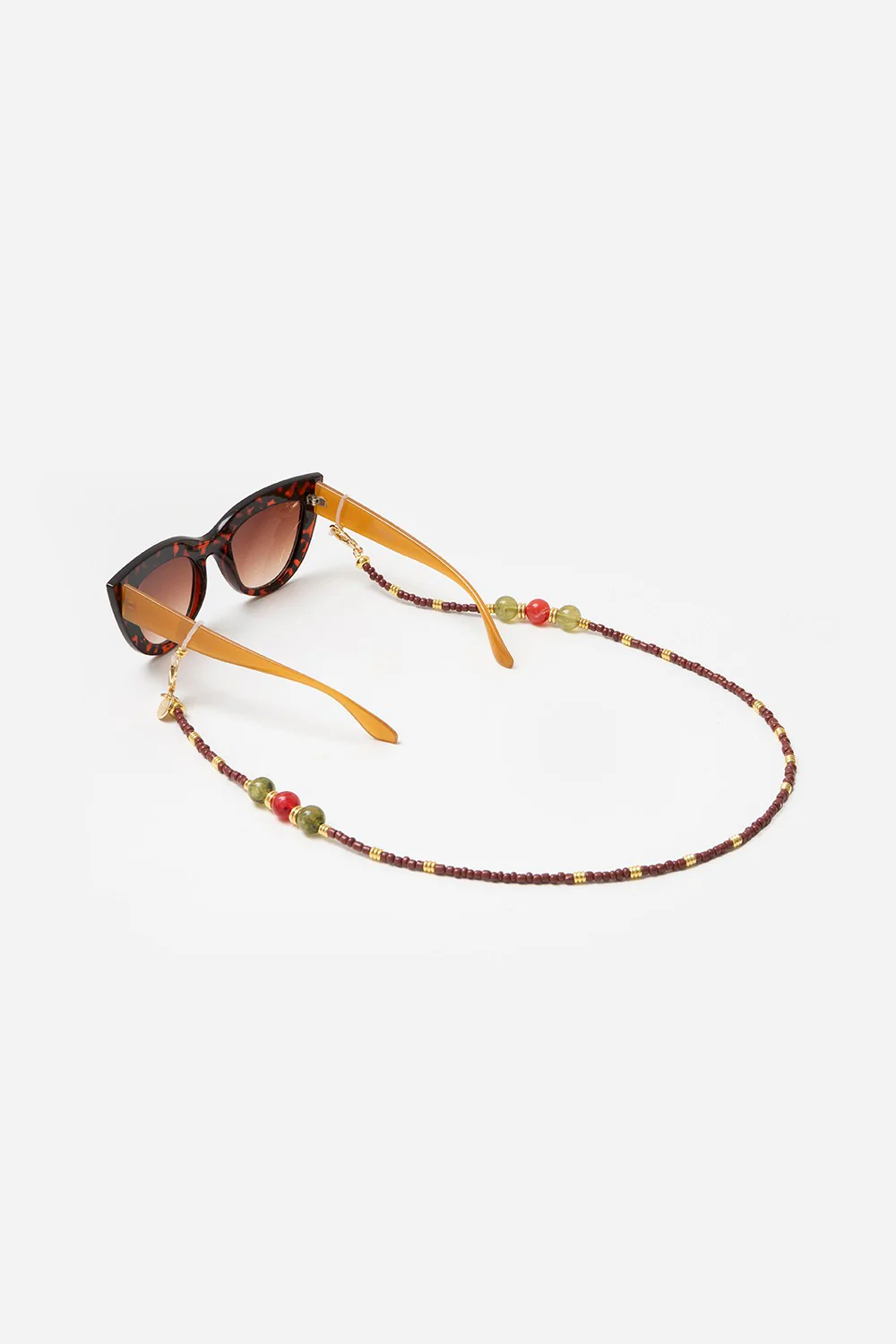 Bijoux Chaine De Lunettes Iris Marron 72 cm