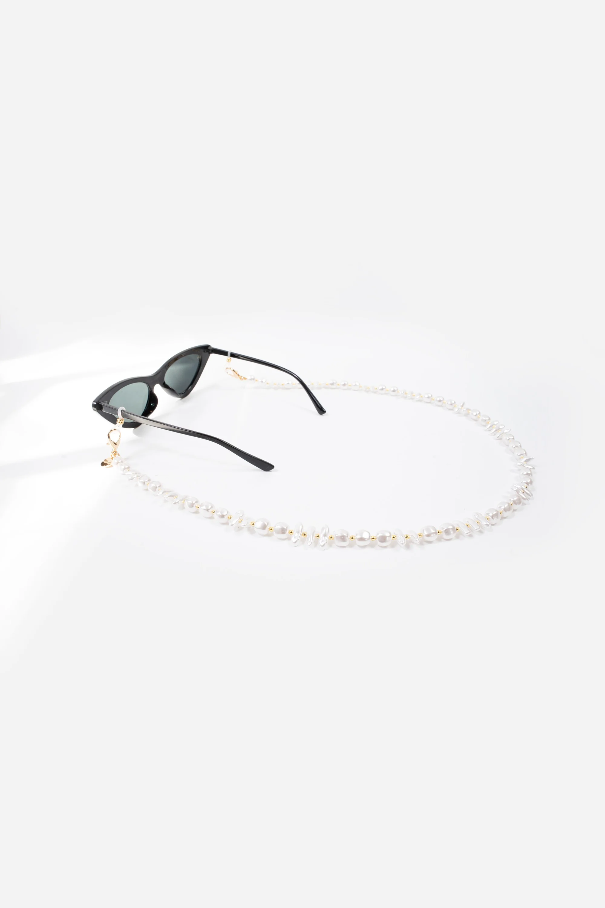 Bijoux Chaine De Lunettes Liviya Blanc 72 cm