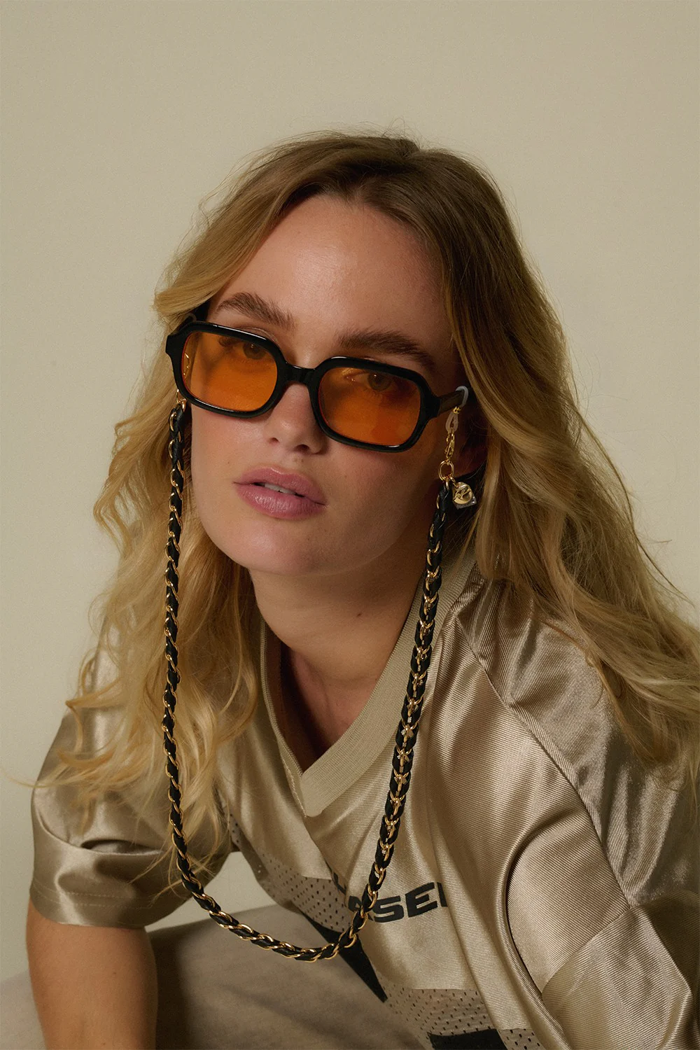 Bijoux Chaine De Lunettes Lou Noir 72 cm - Image 3
