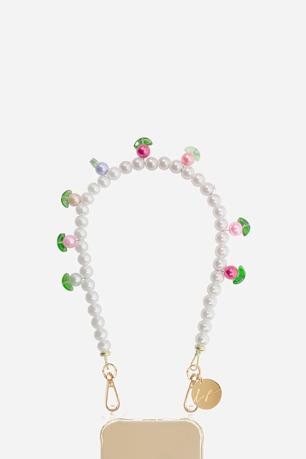 Chaine Courte Fleur Blanc 40 cm - Image 2