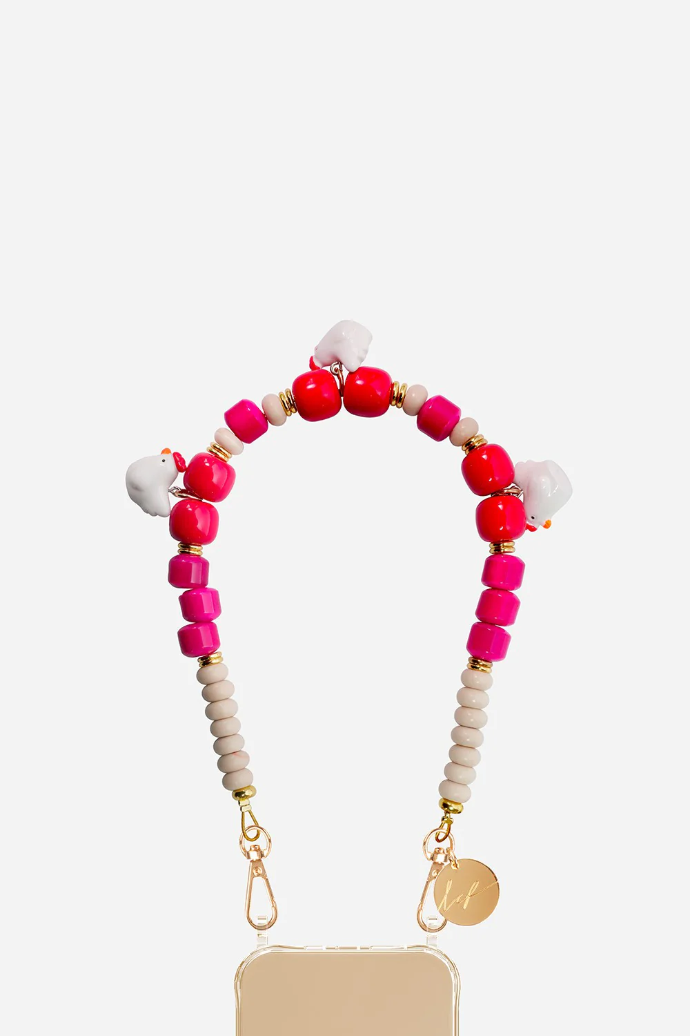 Chaine Courte Poupi Rose 40 cm - Image 4