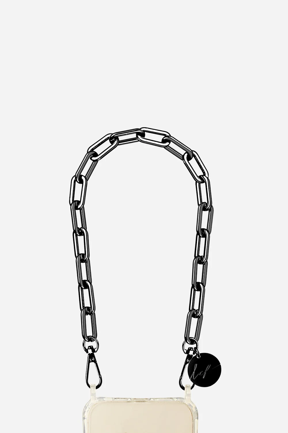 Chaine Courte Billy Noir 40 cm - Image 2