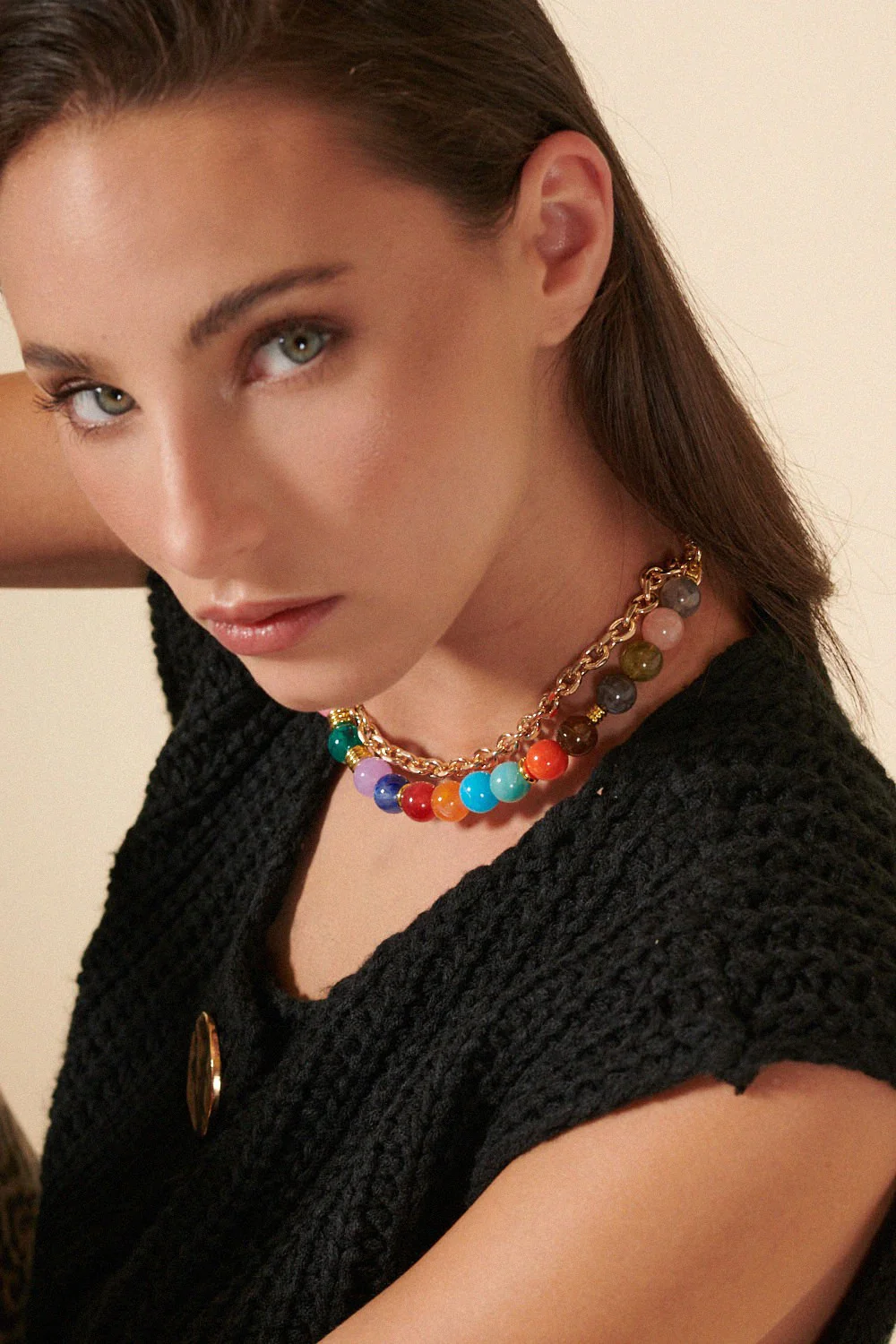 Chaine Courte Harper Multicolore 40 cm - Image 3