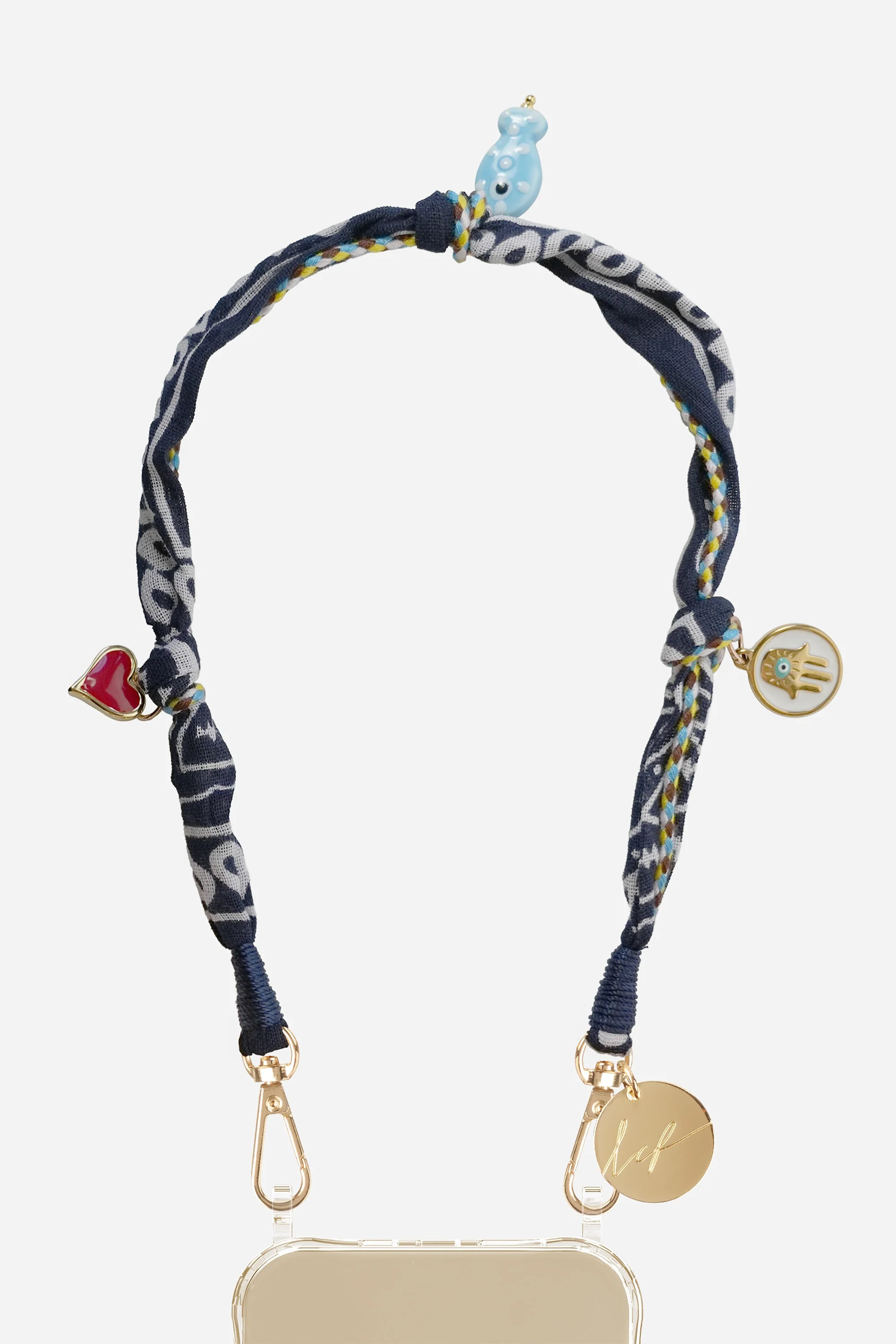 Chaine Courte Laia Bleu 40 cm - Image 2