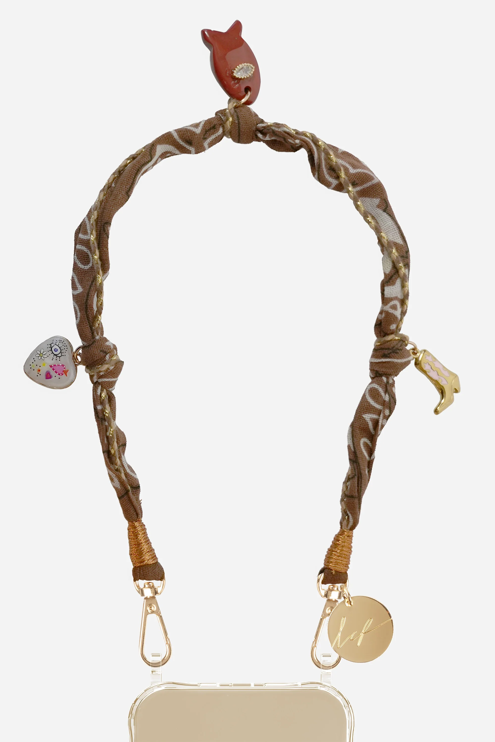Chaine Courte Laia Marron 40 cm - Image 2