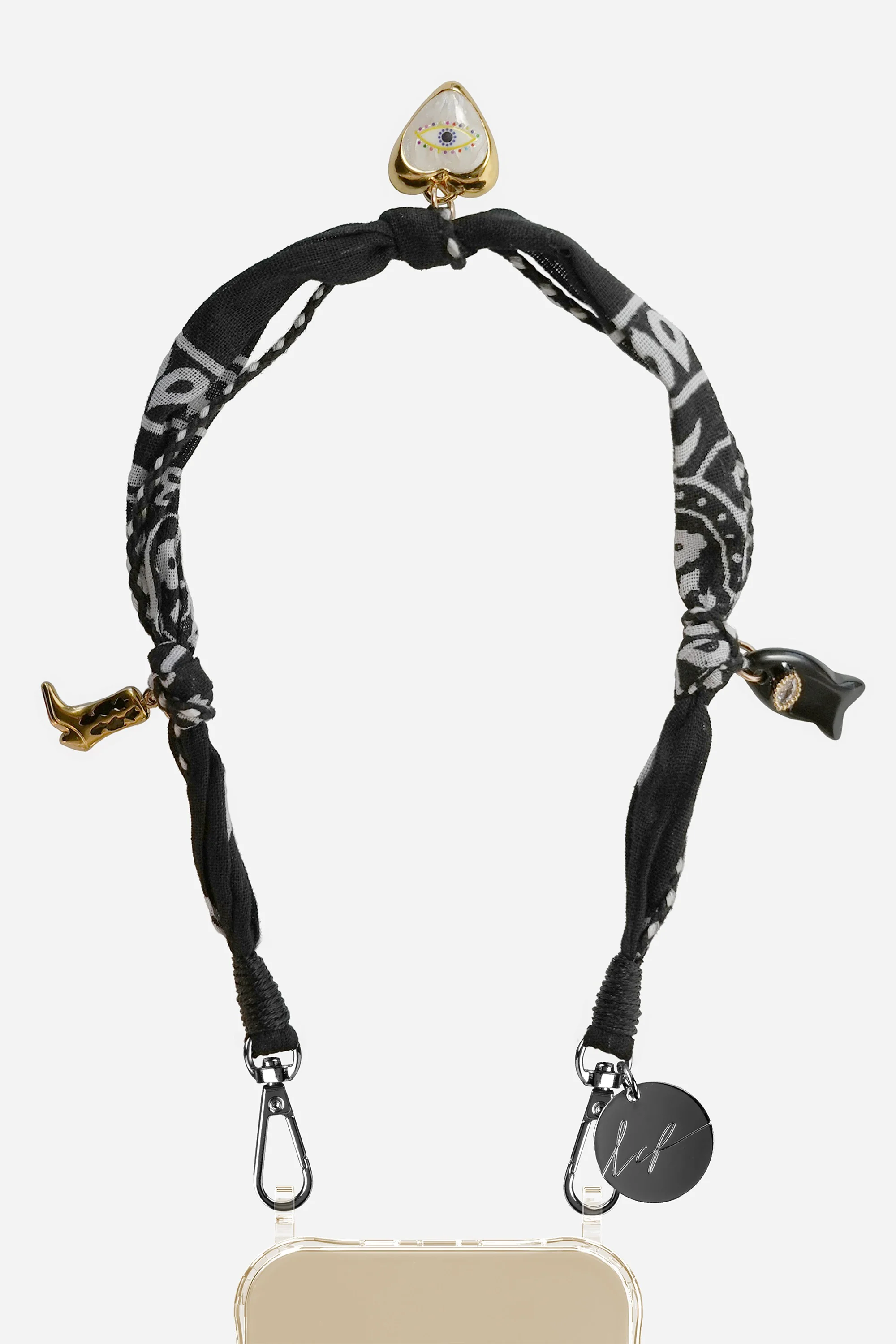 Chaine Courte Laia Noir 40 cm - Image 2