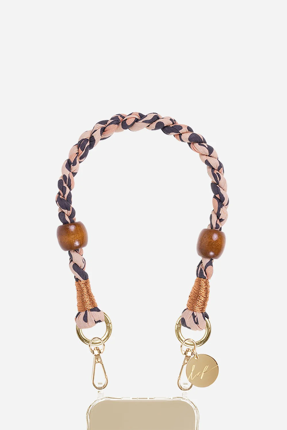 Chaine Courte Leo Marron 40 cm - Image 2