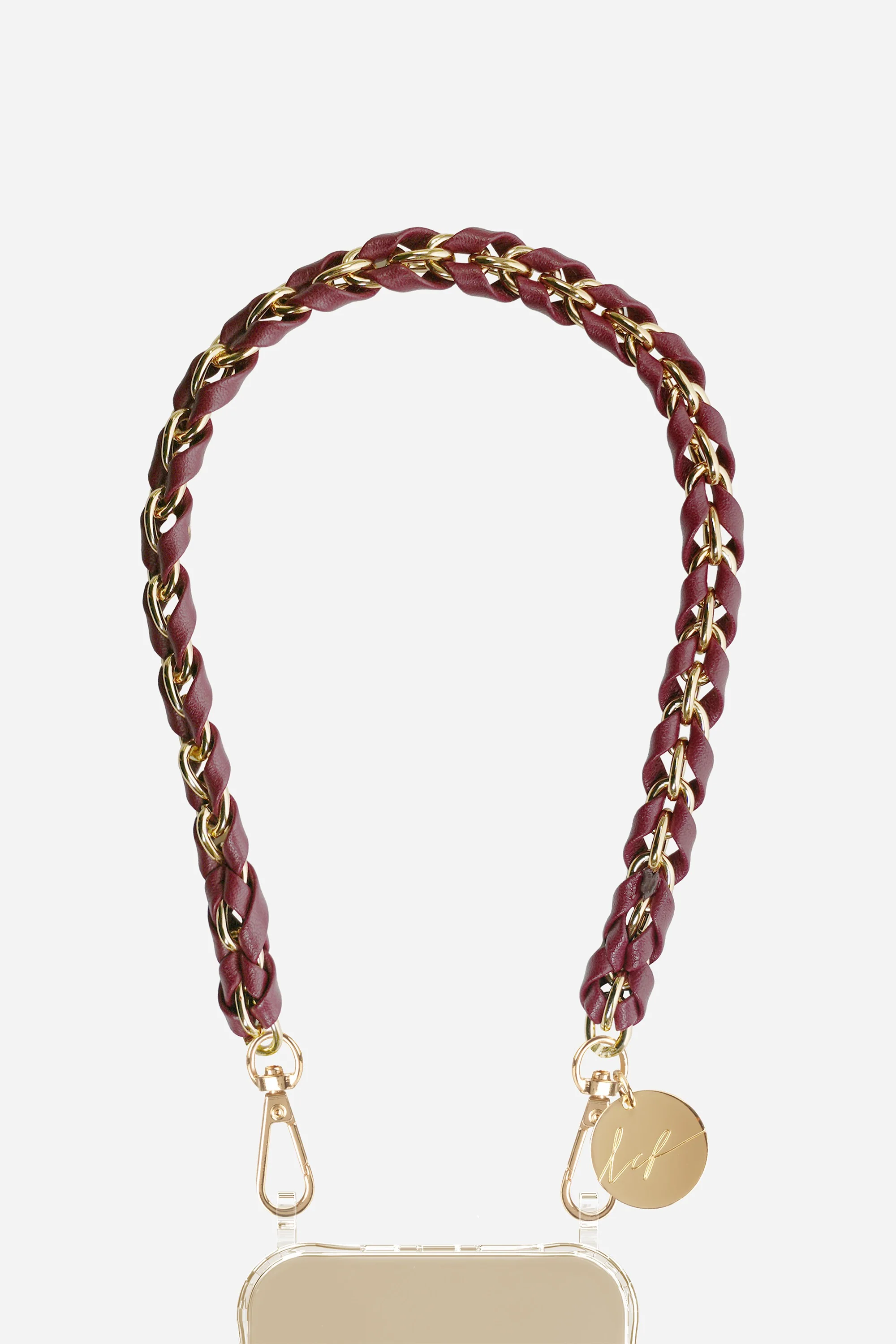Chaine Courte Lou Bordeaux 40 cm - Image 2