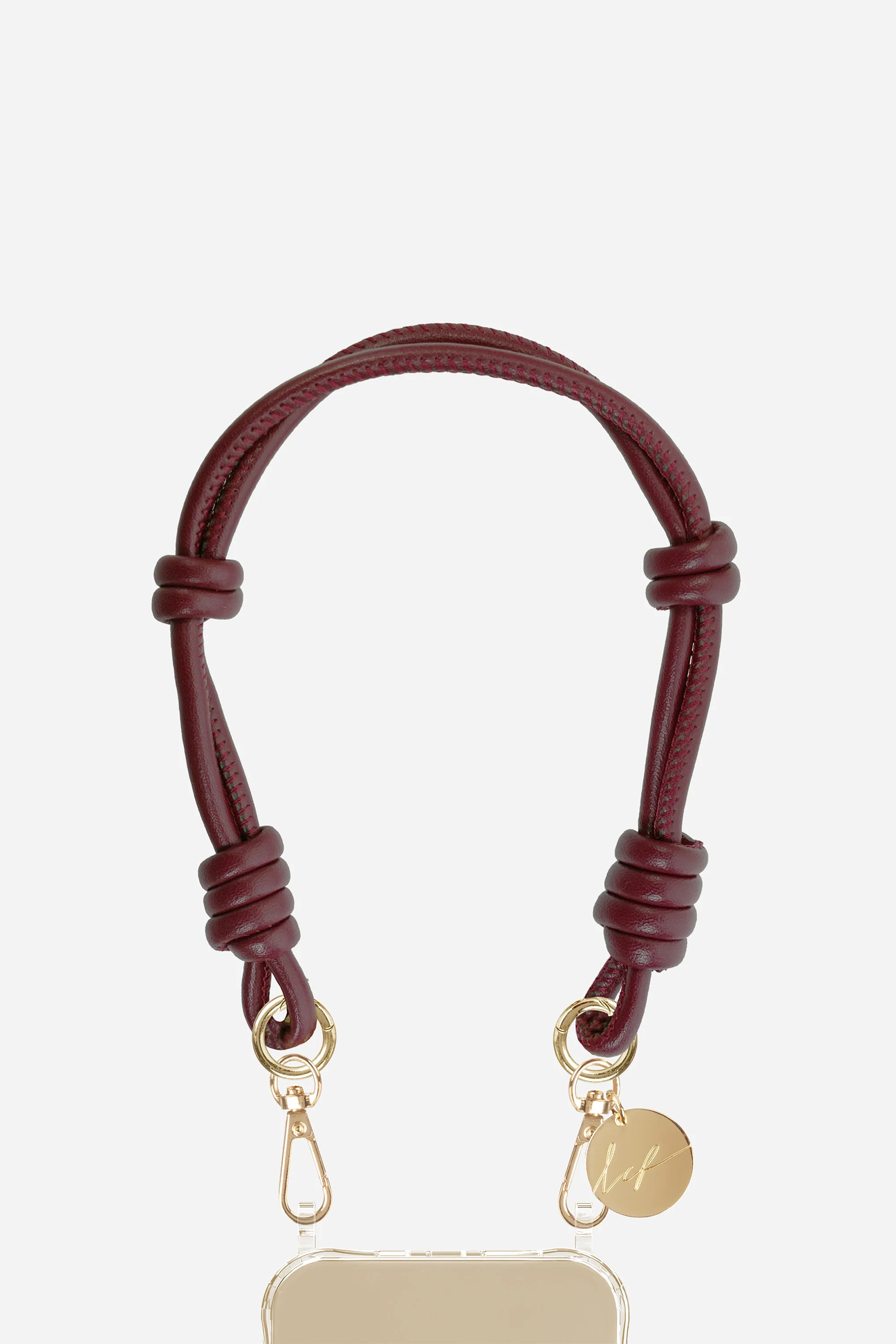 Chaine Courte Nolan Bordeaux 40 cm - Image 2