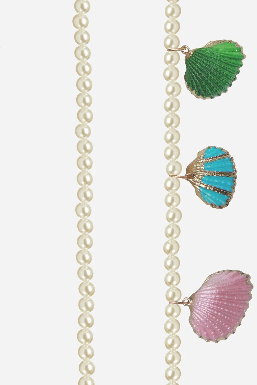 Chaine Longue Aiden Blanc 120 cm - Image 2