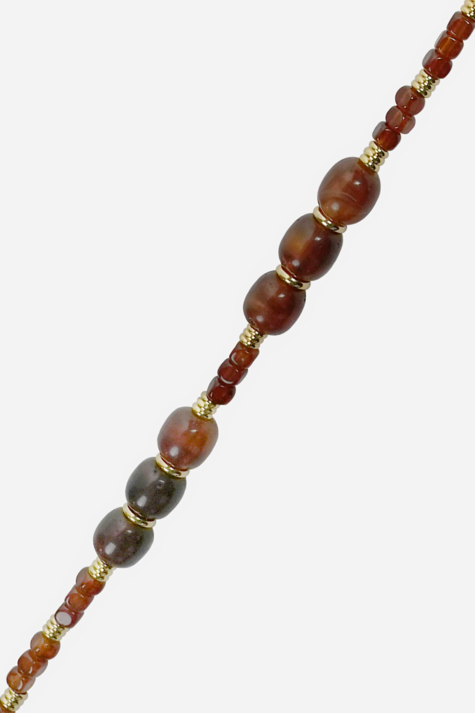 Chaine Longue Alda Marron 120 cm - Image 2