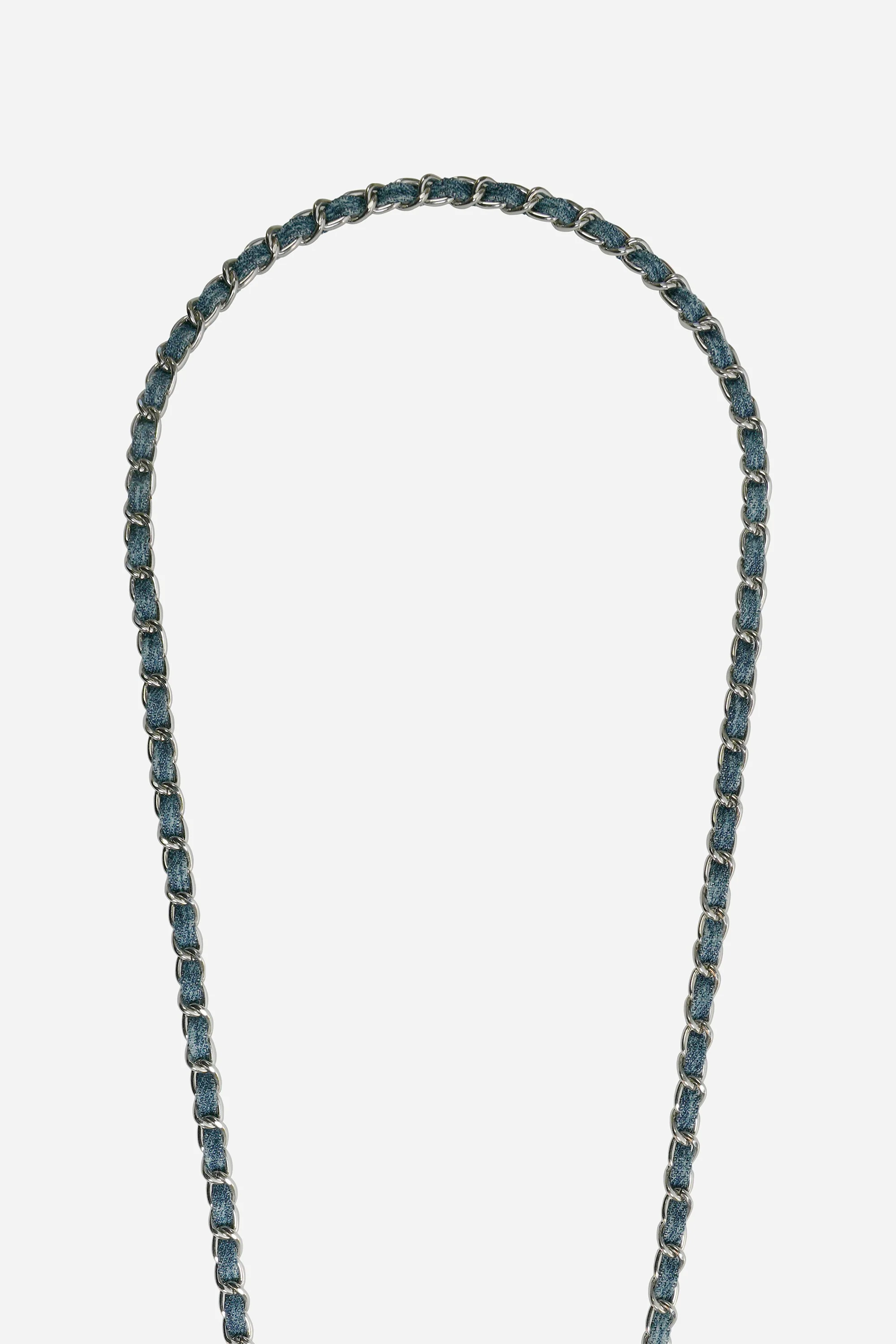 Chaine Longue Cali Bleu Dore 120 cm - Image 3