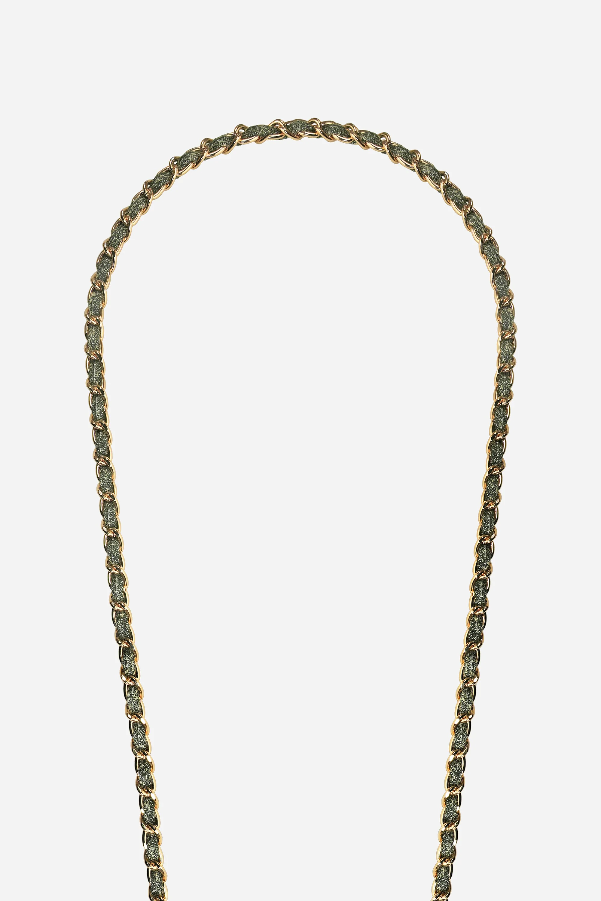 Chaine Longue Cali Kaki Dore 120 cm - Image 3