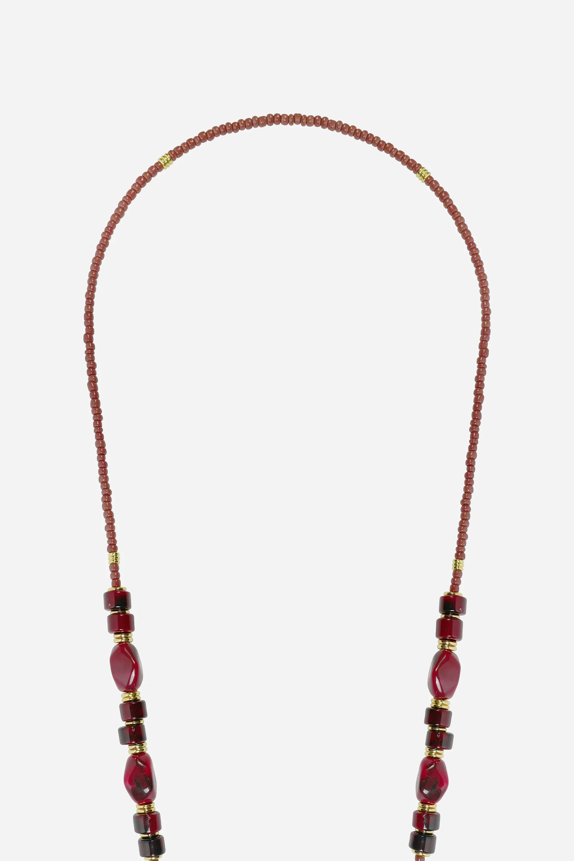 Chaine Longue Chiara Bordeaux 120 cm - Image 3