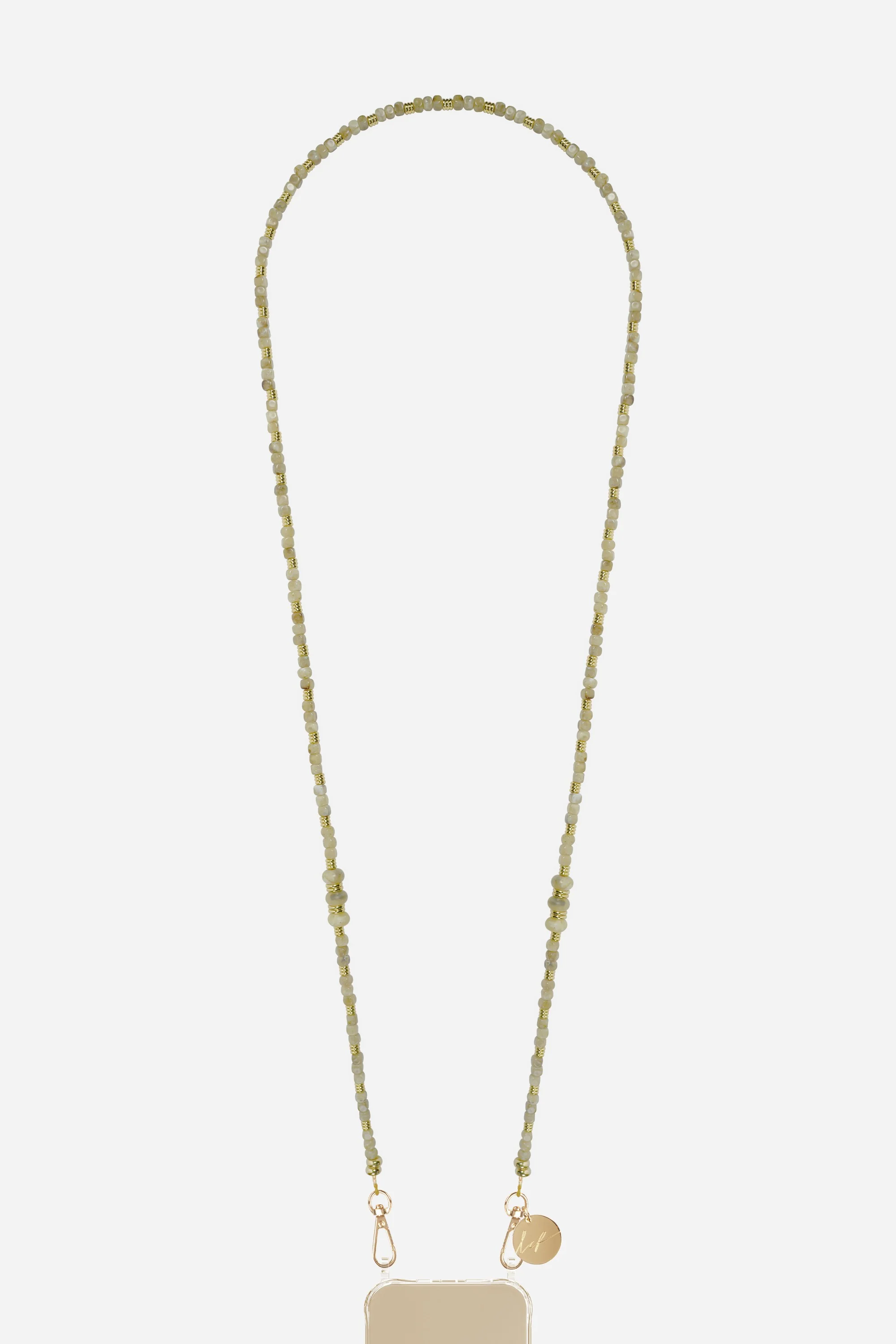 Chaine Longue Cora Kaki 120 cm