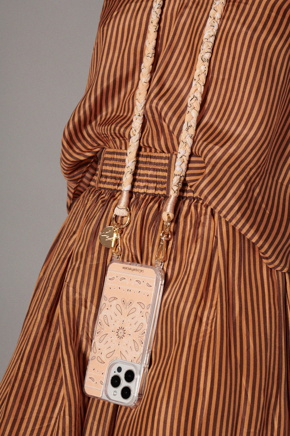 Cordon tresse Della beige - Image 3
