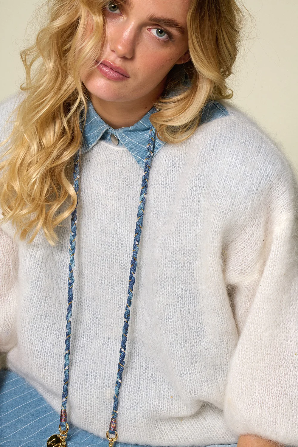 Chaine Longue Doha Bleu 120 cm - Image 3