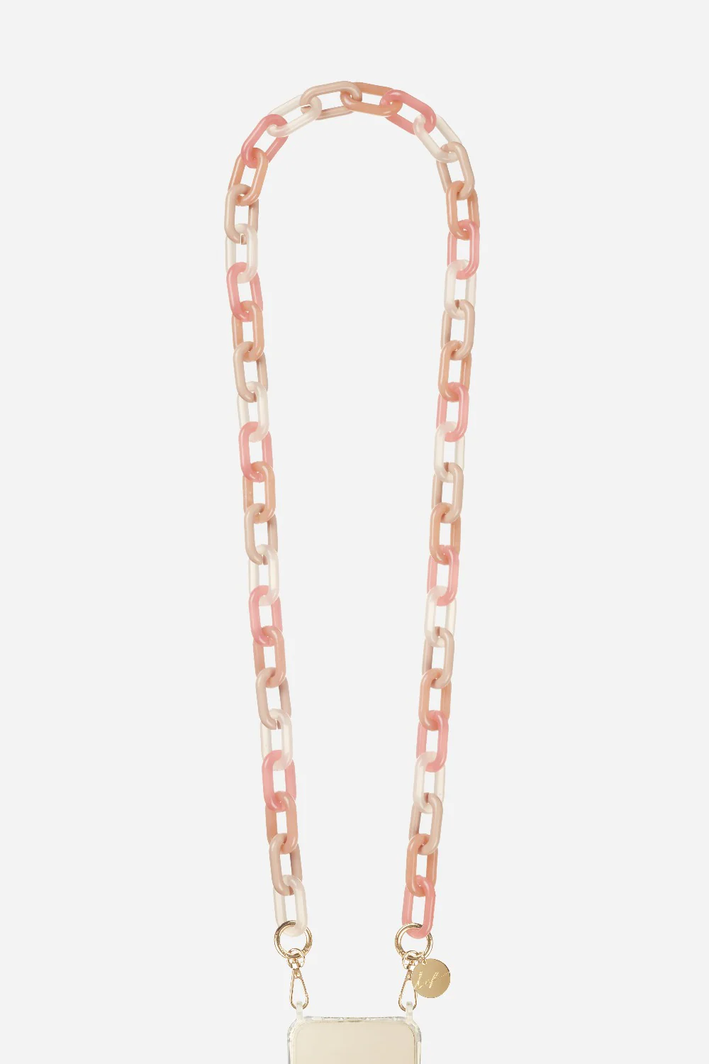 Chaine Longue Elena Rose 120 cm