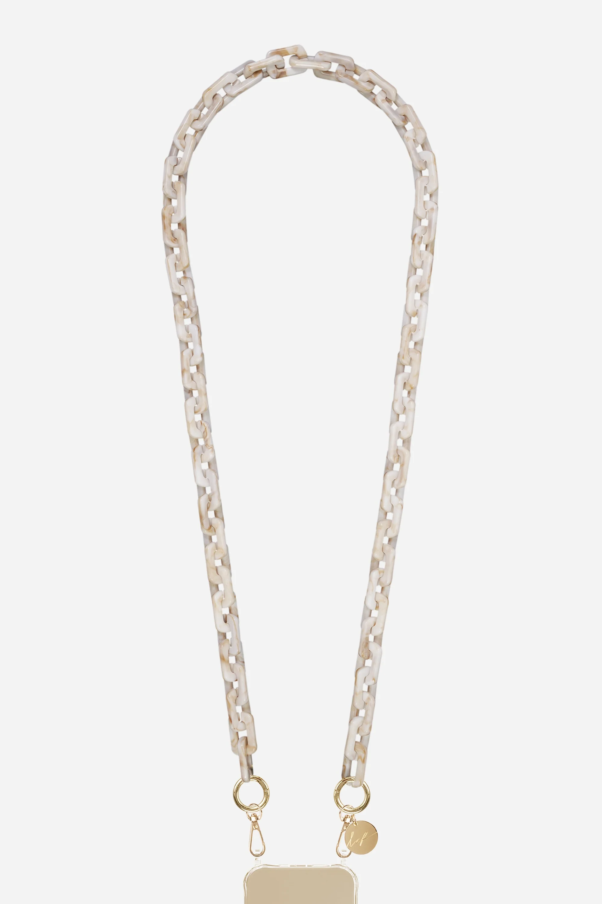 Chaine Longue Emmy Beige 120 cm