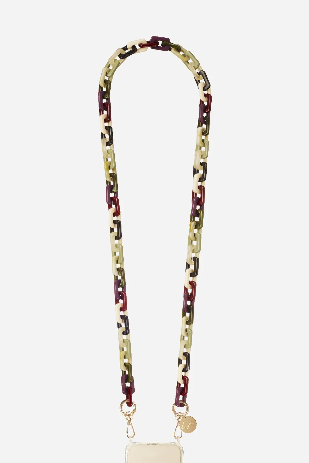 Chaine Longue Emmy Vert 120 cm