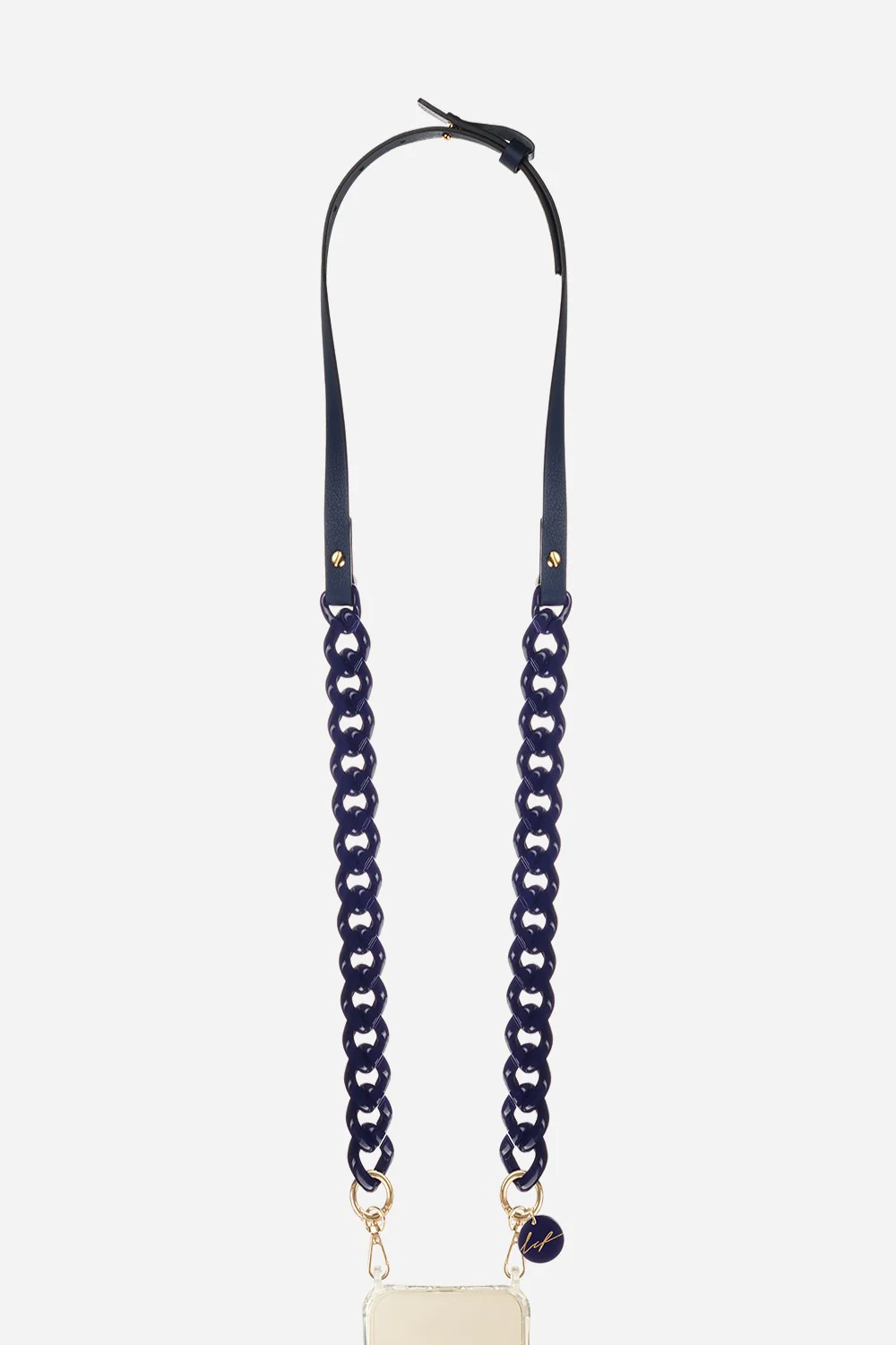 Chaine Longue Giorgia Bleu 120 cm