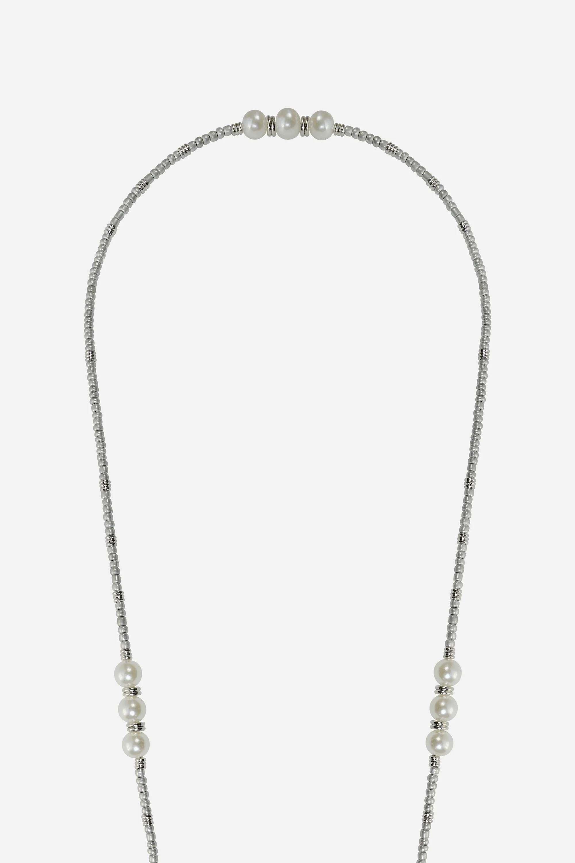 Chaine Longue Iris Argent 120 cm - Image 3