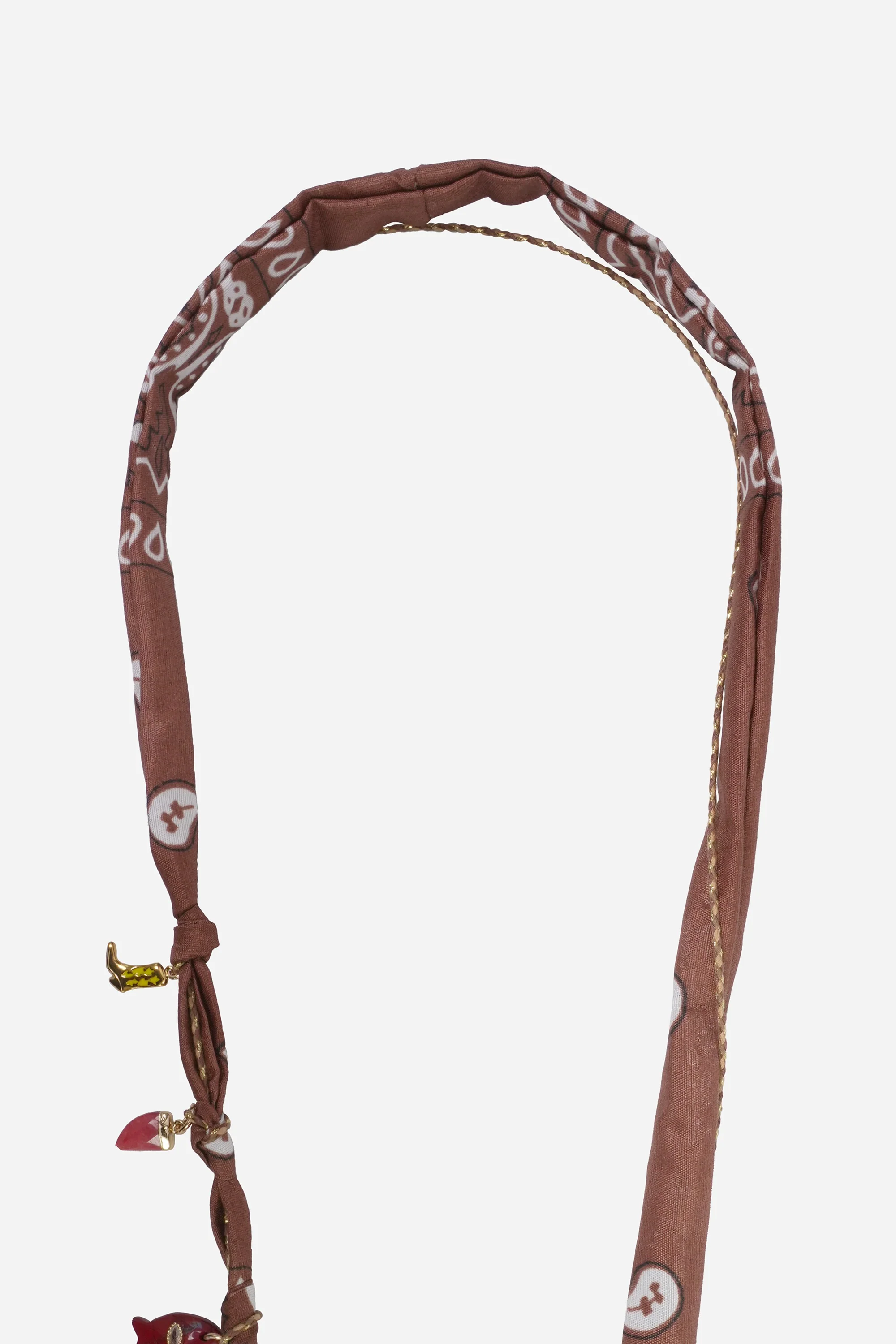 Chaine Longue Laia Marron 120 cm - Image 3