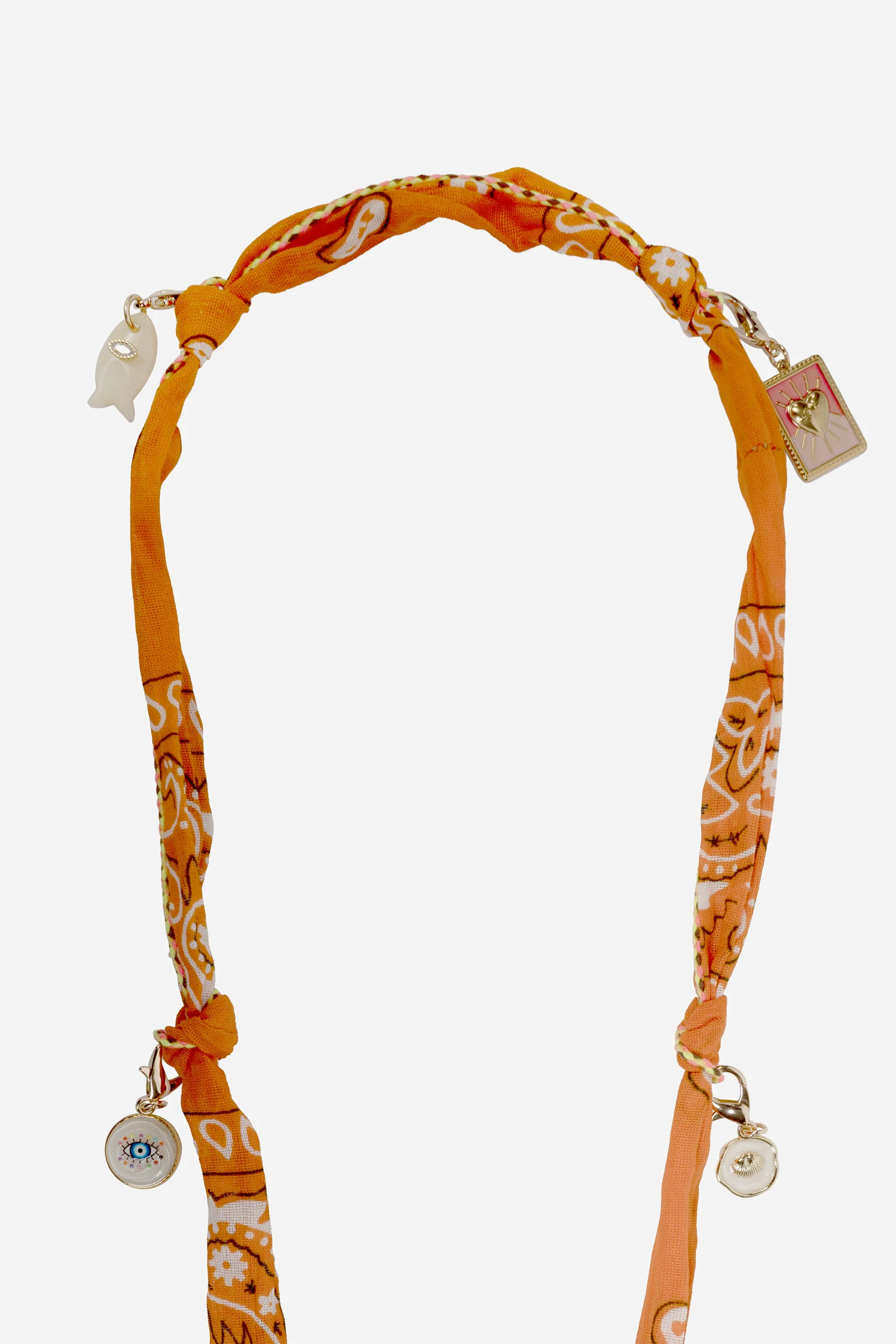 Chaine Longue Laia Orange 120 cm - Image 3