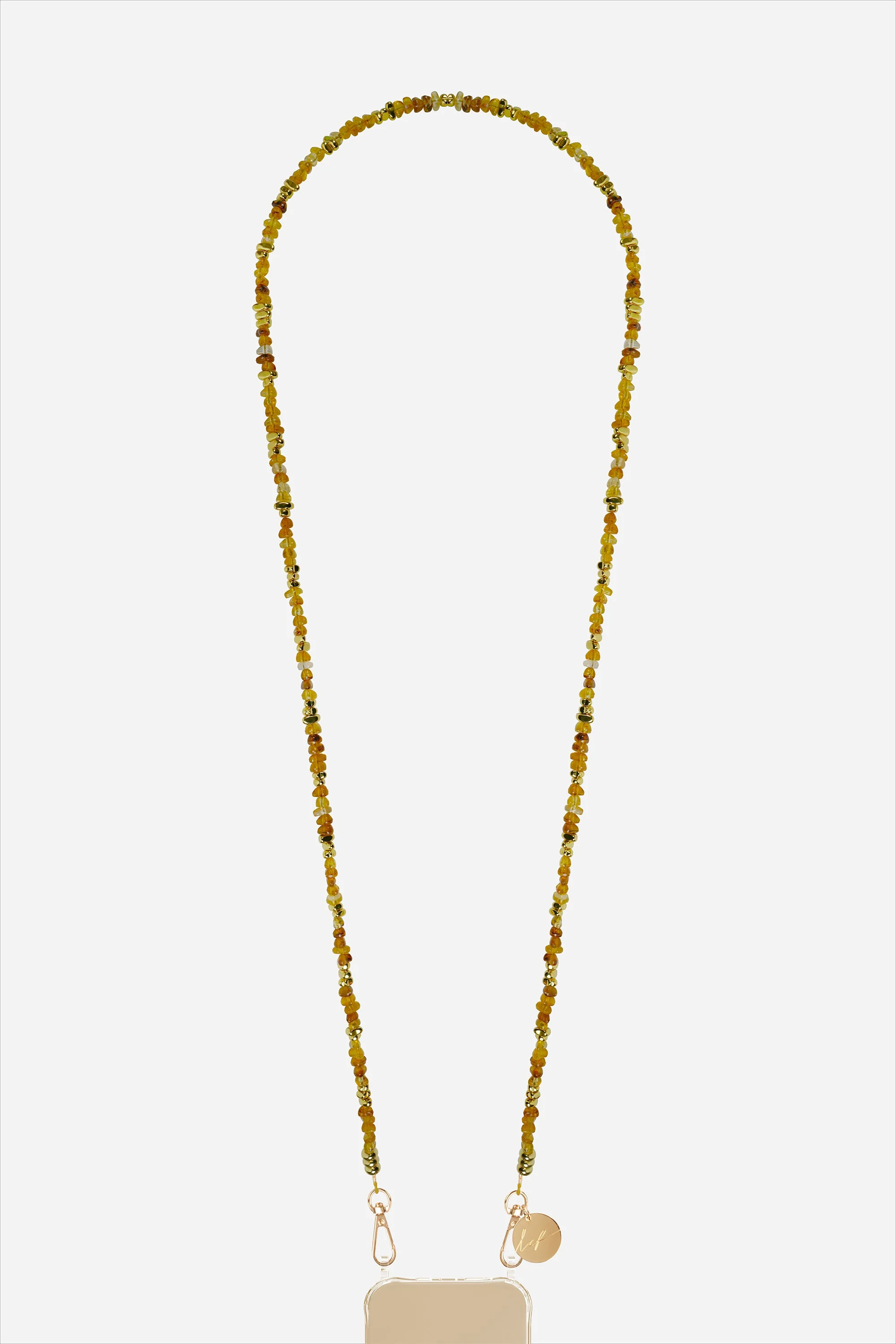 Chaine Longue Liviya Ambre 120 cm