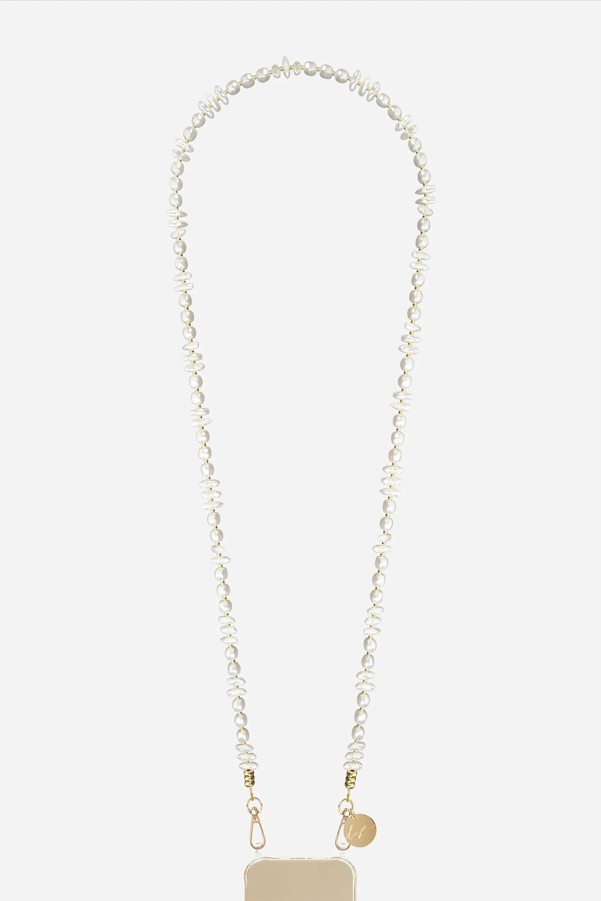 Chaine Longue Liviya Blanc 120 cm