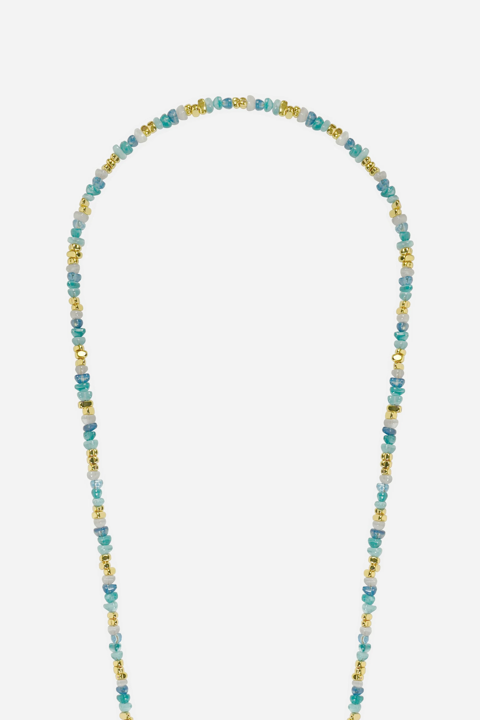 Chaine Longue Liviya Bleu Argent 120 cm - Image 3
