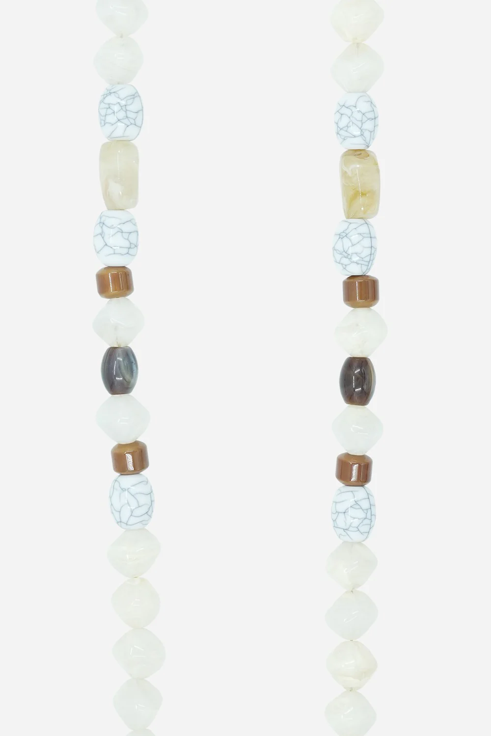 Chaine Longue Nala Blanc 120 cm - Image 2
