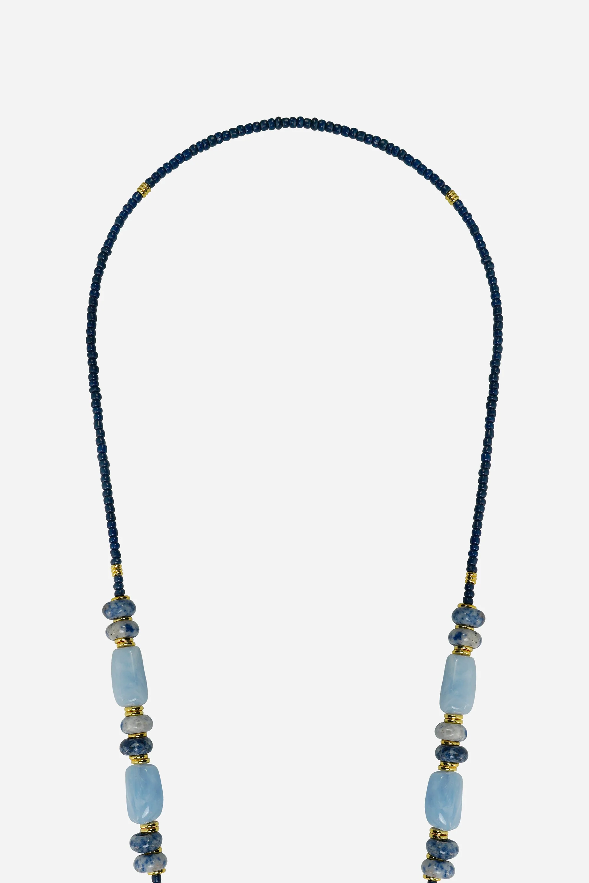 Chaine Longue Nessy Bleu 120 cm - Image 3