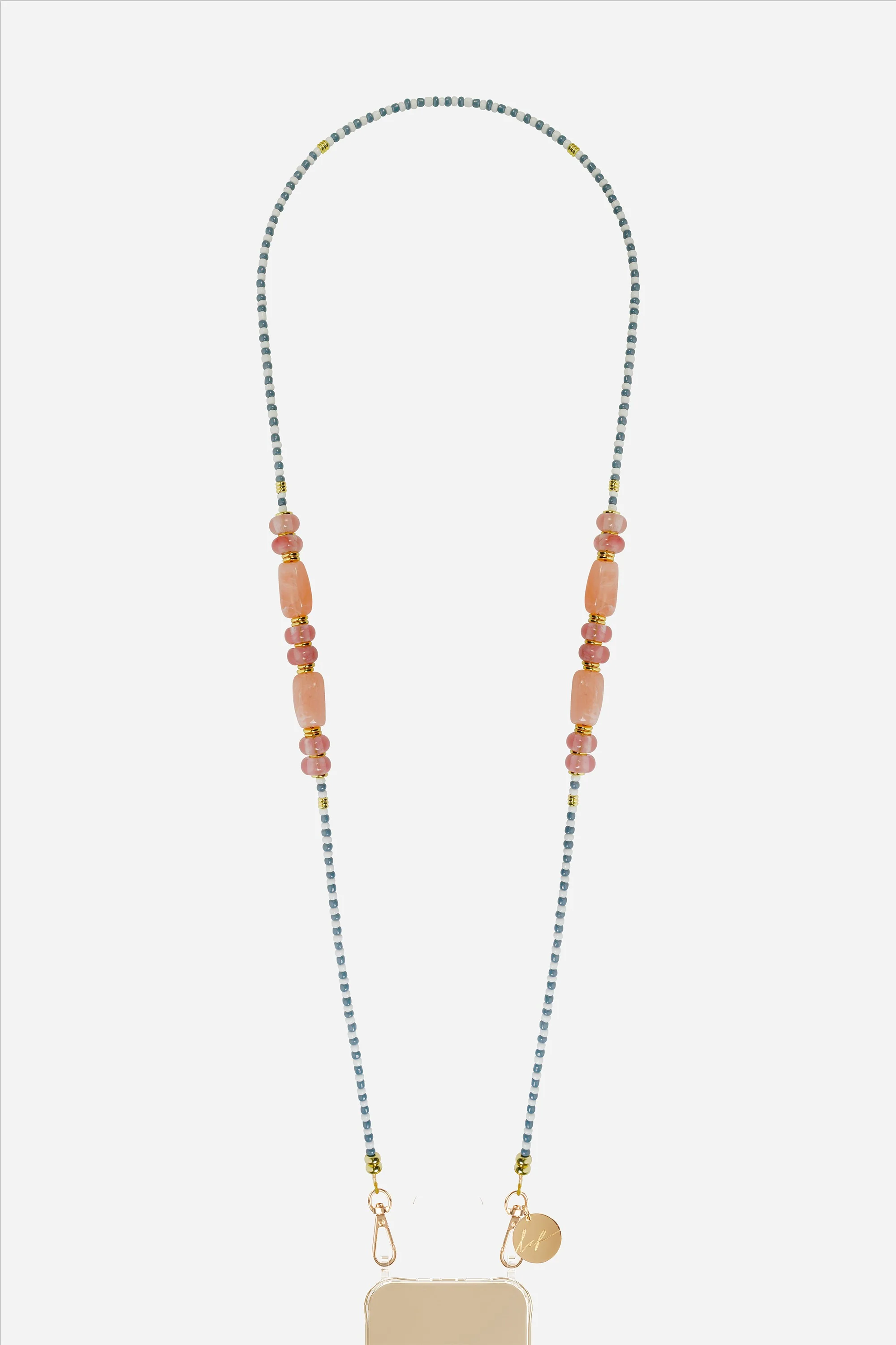 Chaine Longue Nessy Rose 120 cm