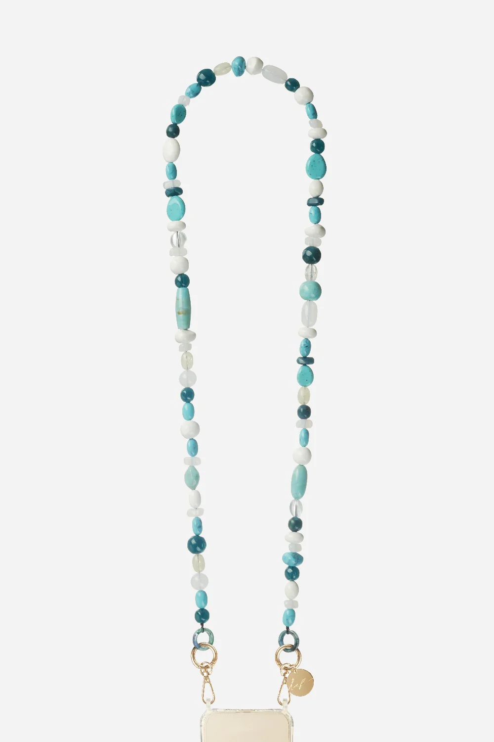 Chaine Longue Paola Bleu 120 cm
