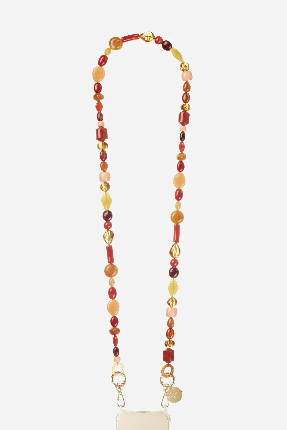 Chaine Longue Paola Bordeaux 120 cm