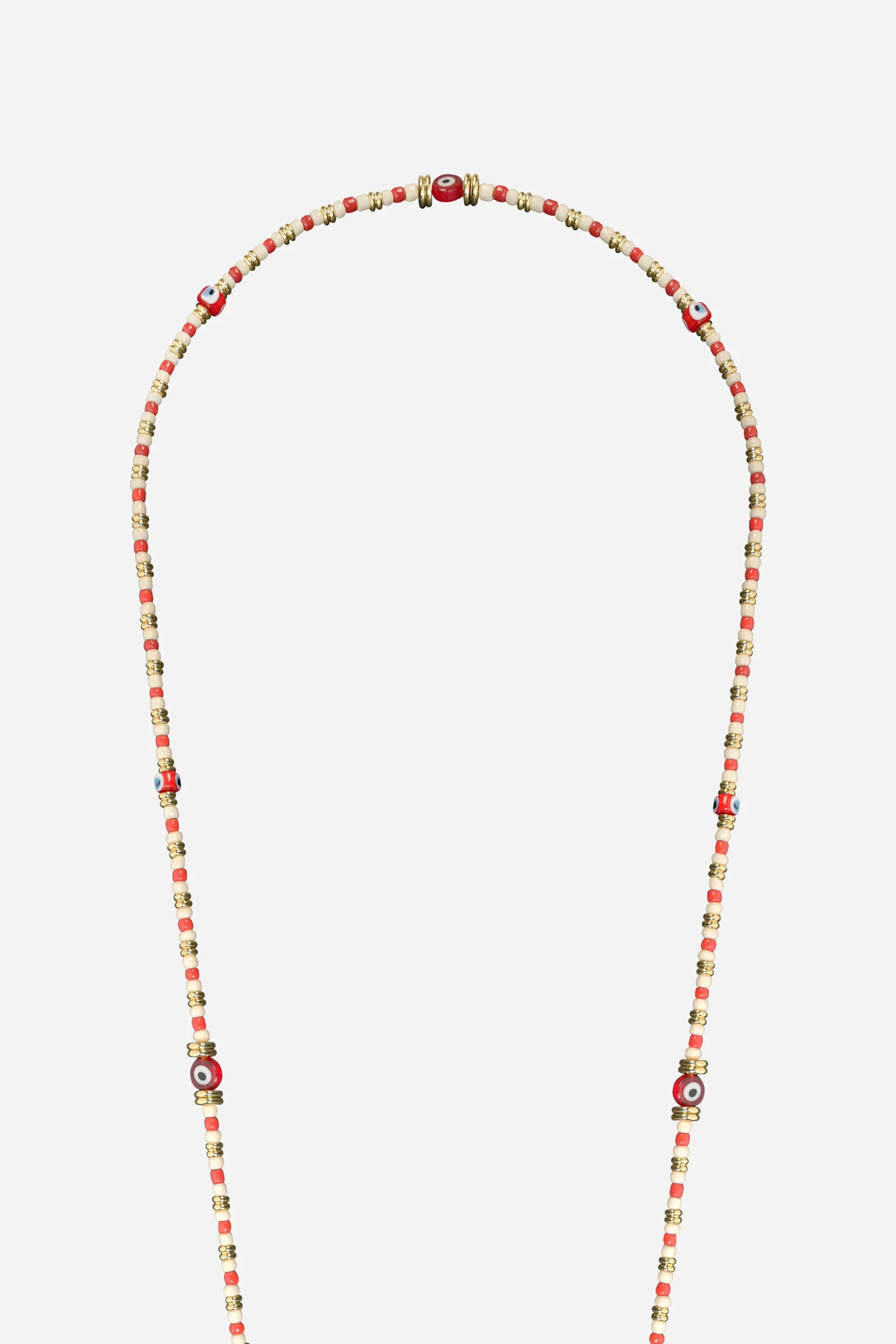 Chaine Longue Paros Rouge 120 cm - Image 3