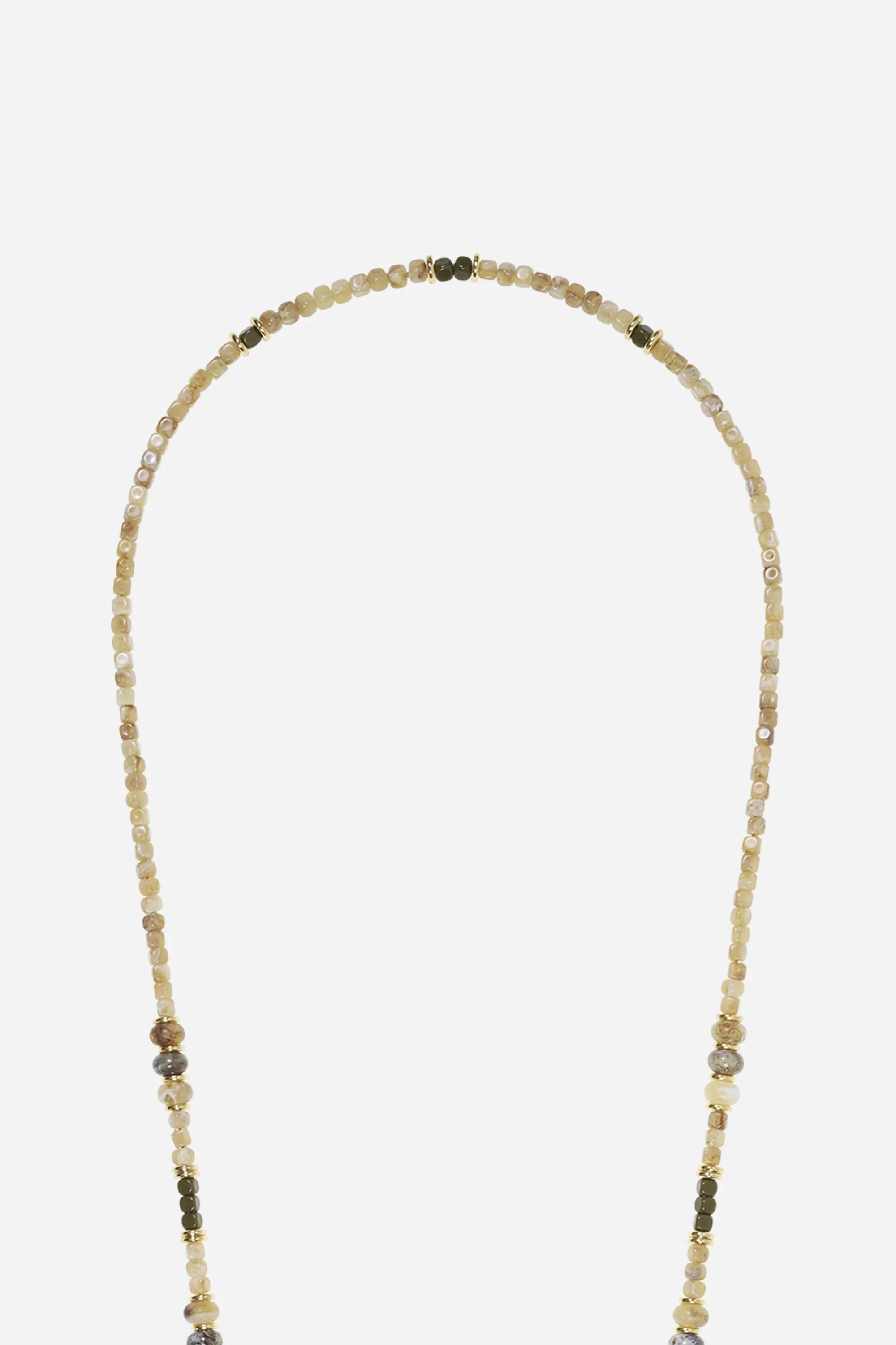 Chaine Longue Rosaria Kaki 120 cm - Image 2