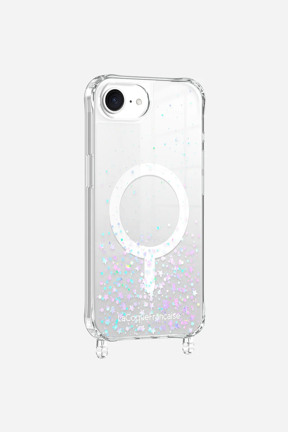 Coque Anneaux Paillettes Magsafe Argent - Image 10
