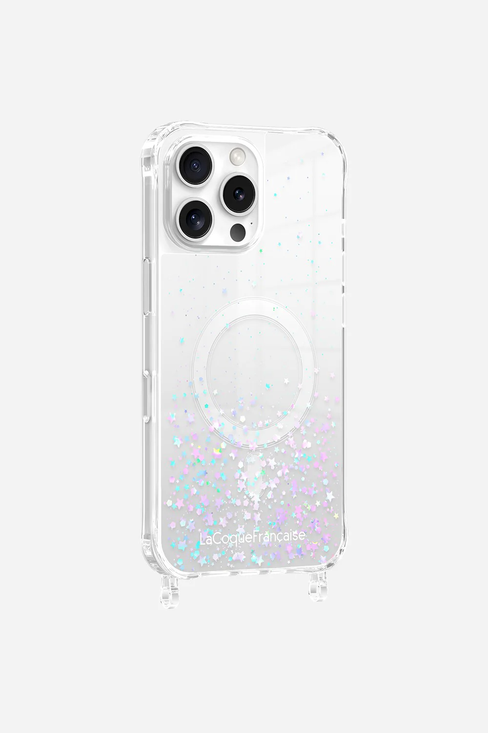 Coque Anneaux Paillettes Magsafe Argent - Image 7