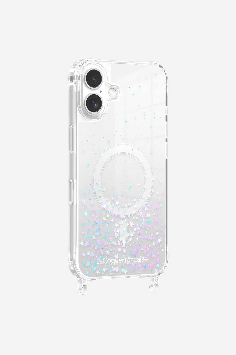 Coque Anneaux Paillettes Magsafe Argent - Image 8