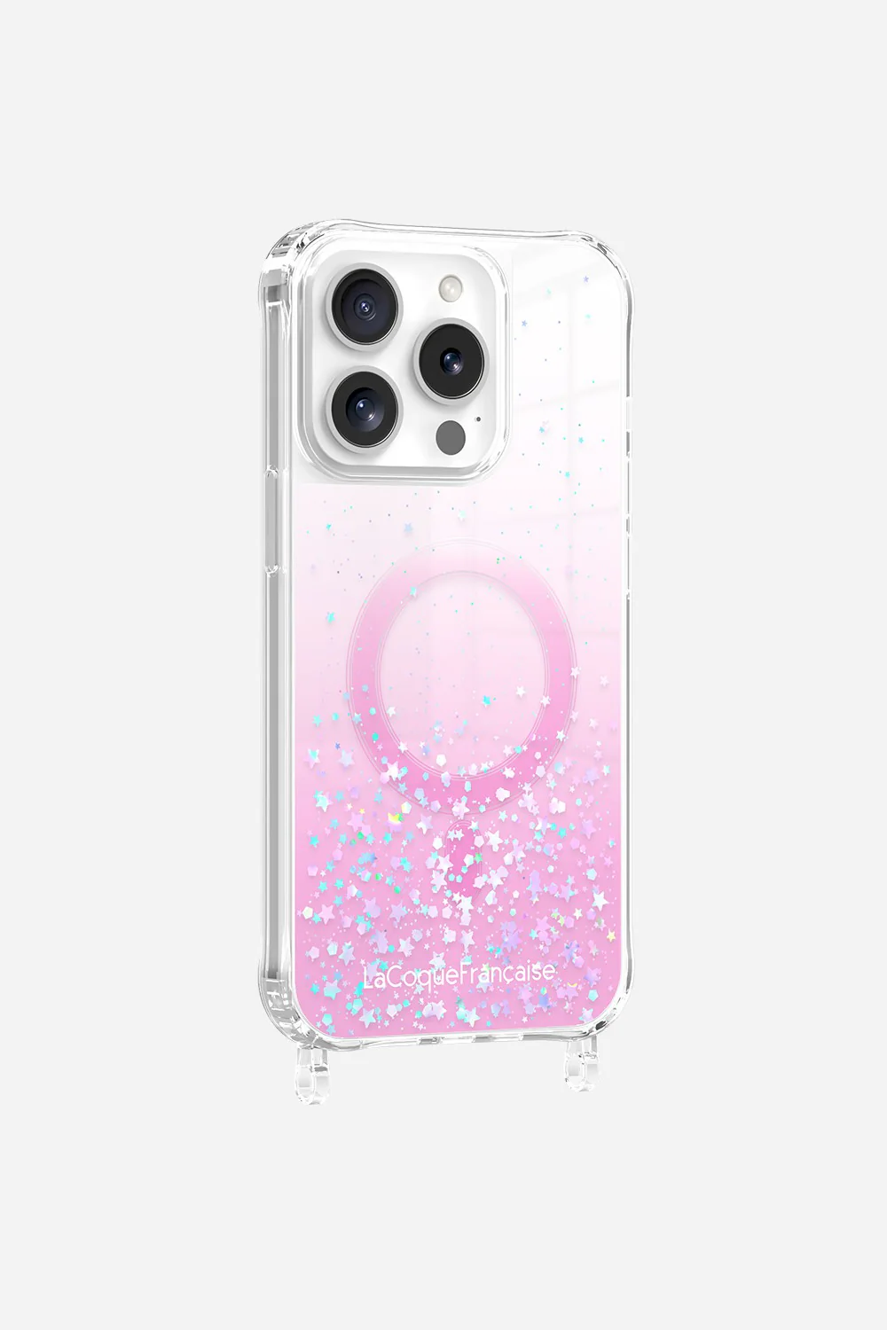 Coque Anneaux Paillettes Magsafe Rose - Image 10