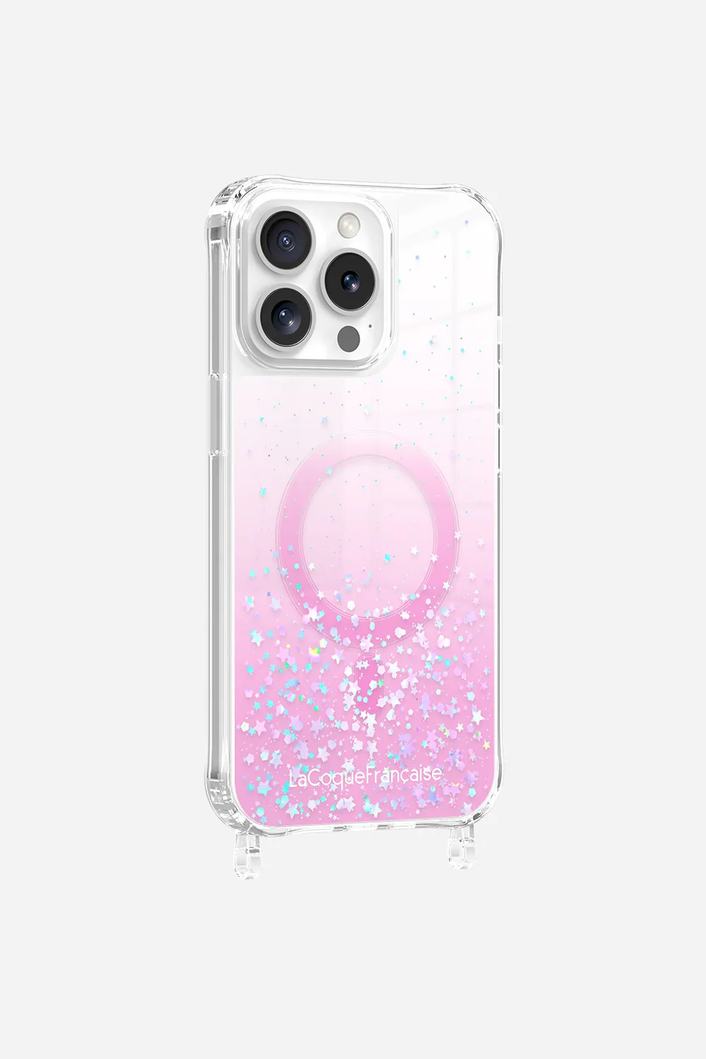 Coque Anneaux Paillettes Magsafe Rose - Image 18