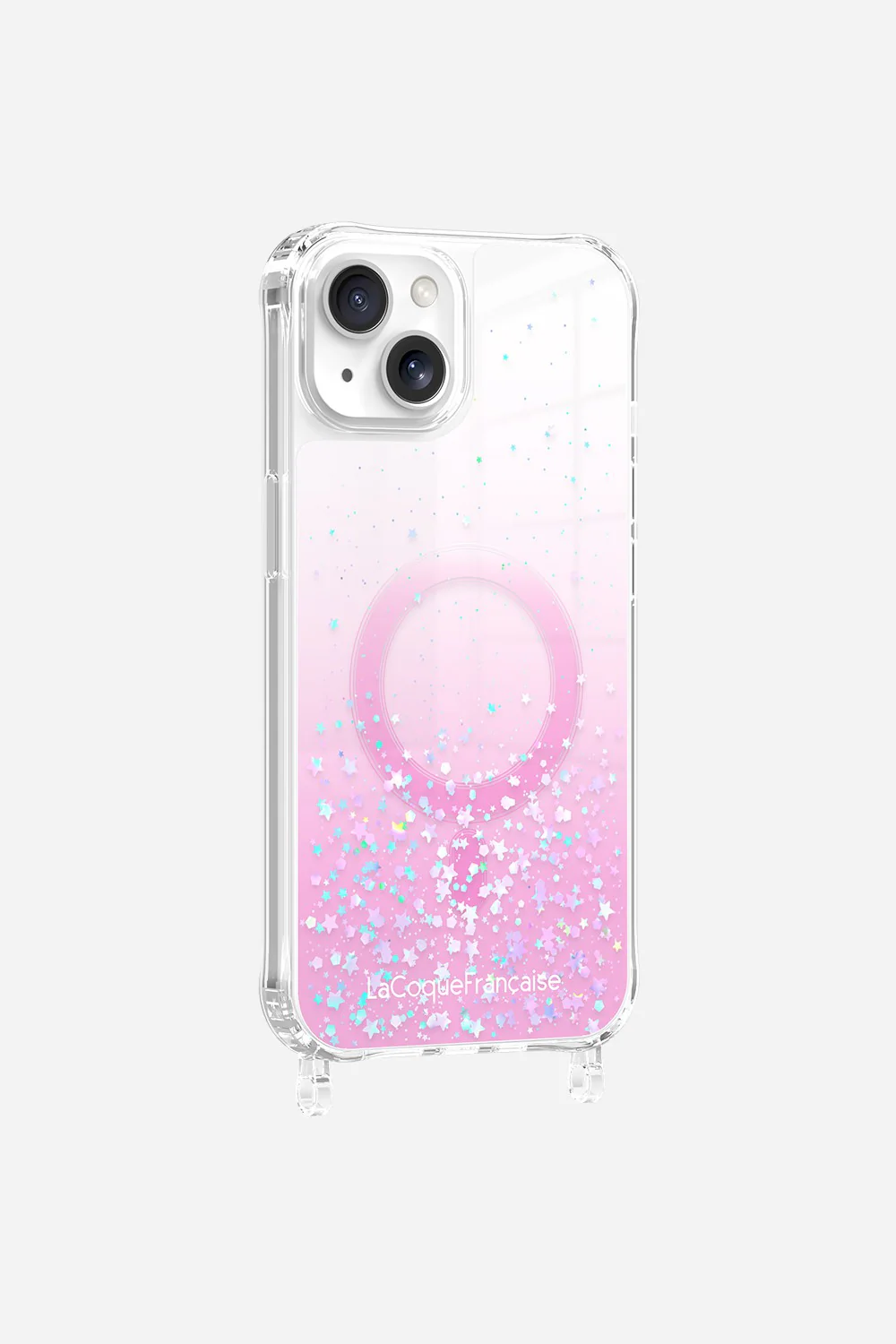 Coque Anneaux Paillettes Magsafe Rose - Image 20