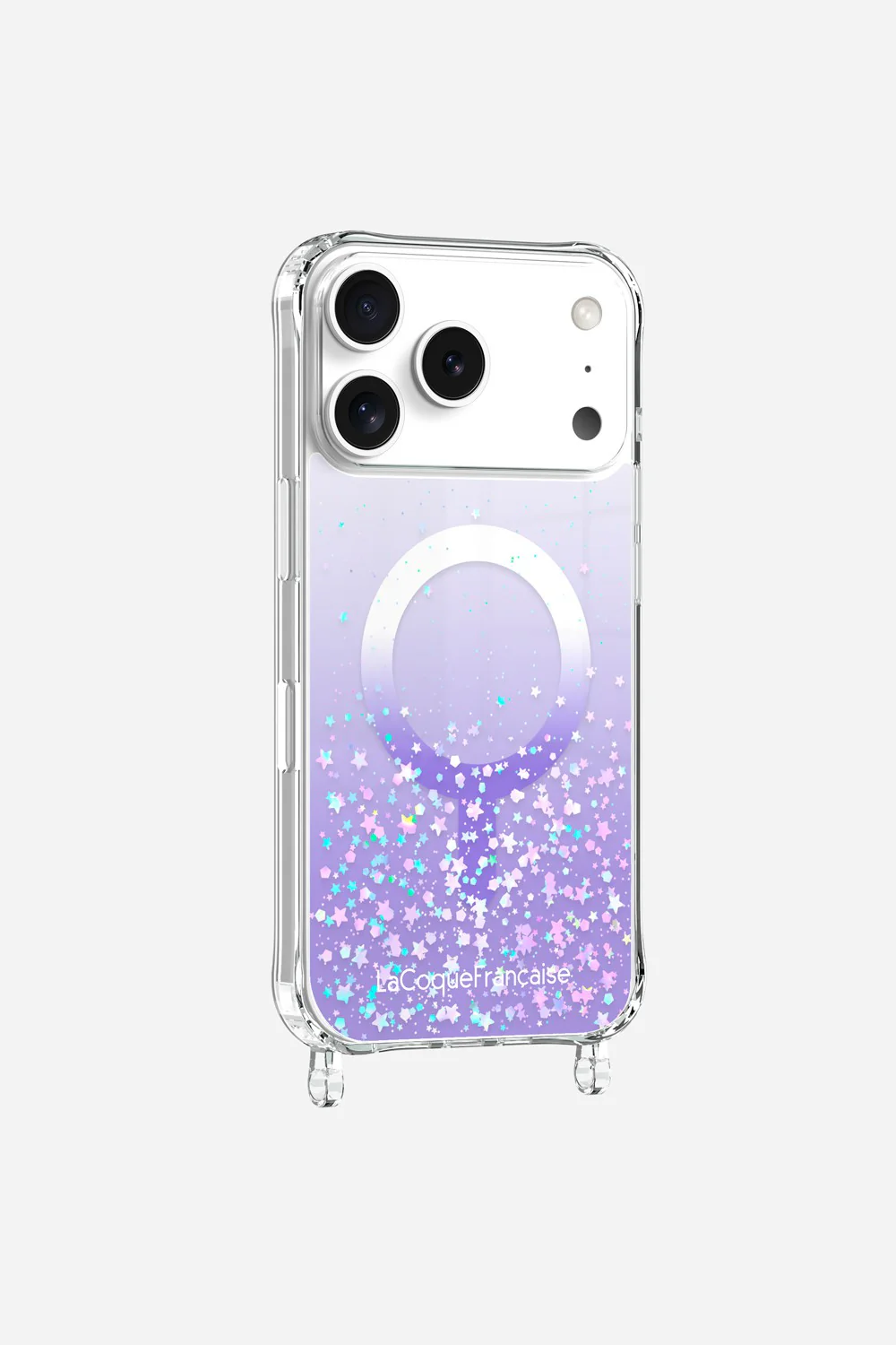 Coque Anneaux Paillettes Magsafe Violet - Image 3