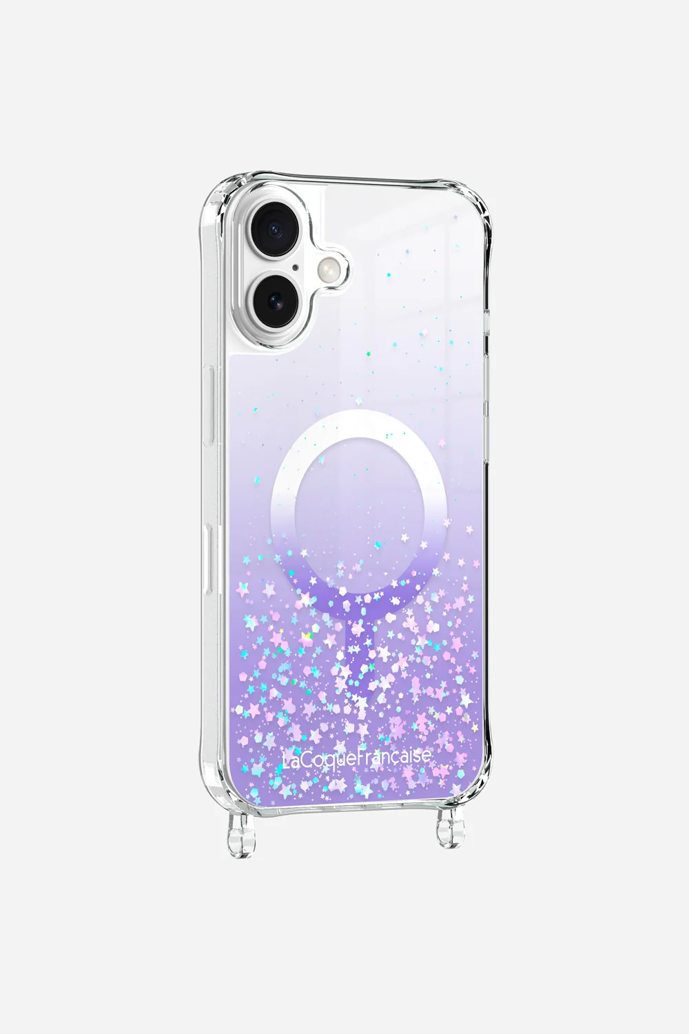 Coque Anneaux Paillettes Magsafe Violet - Image 5