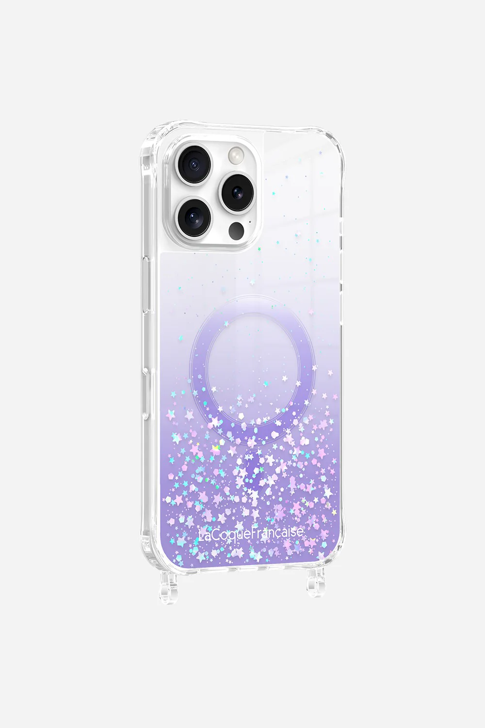 Coque Anneaux Paillettes Magsafe Violet - Image 7