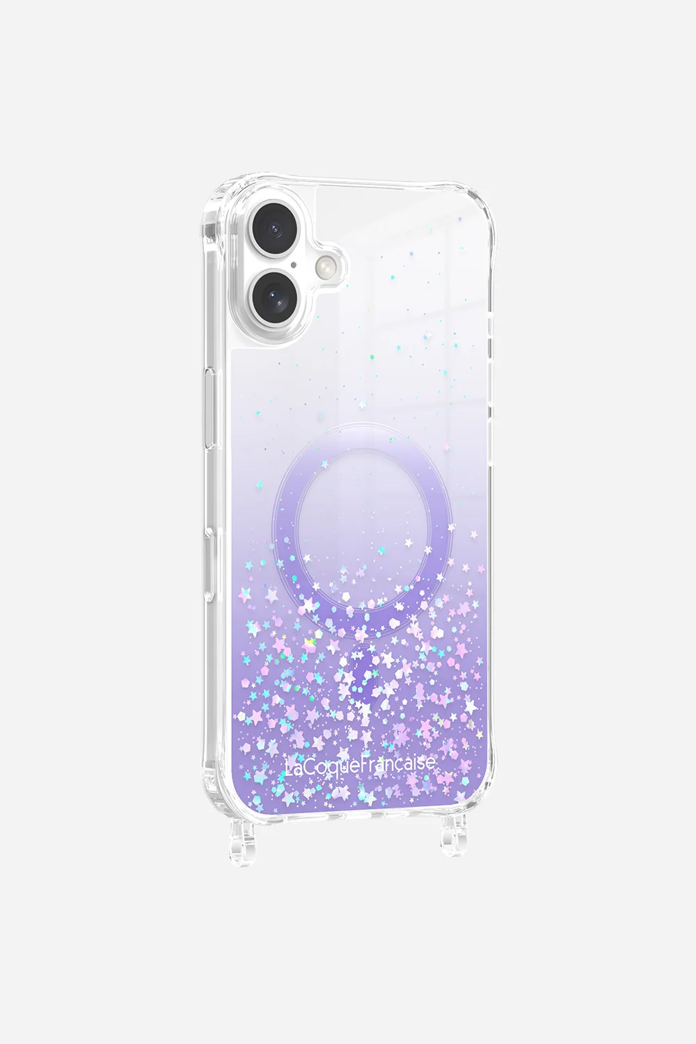 Coque Anneaux Paillettes Magsafe Violet - Image 9