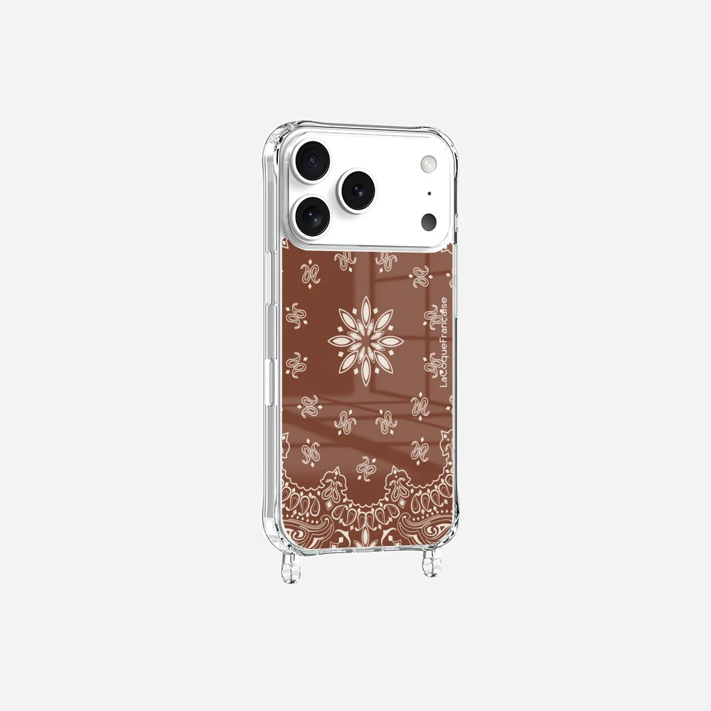 Coque Anneaux Imprimee Bandana Brun Brun - Image 2